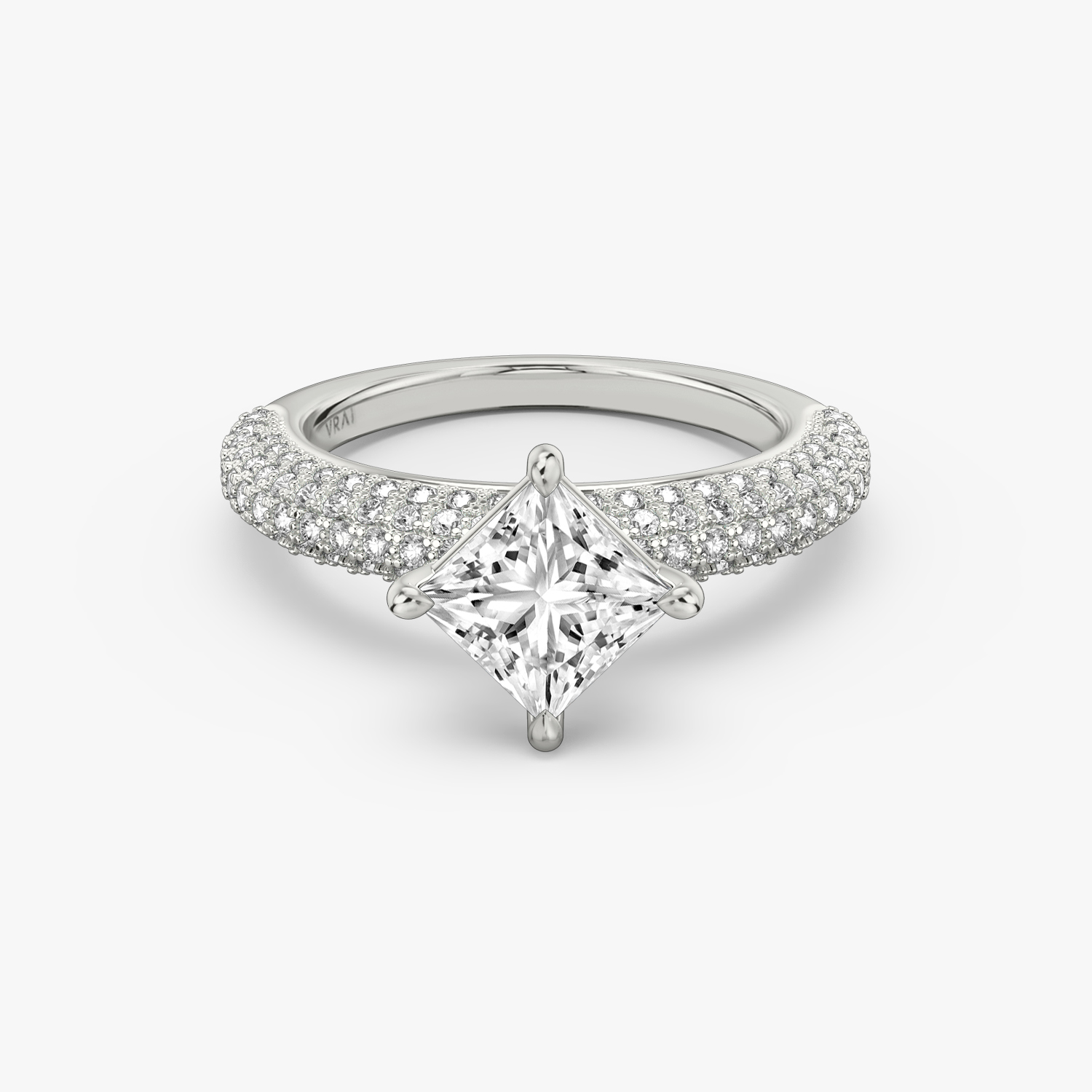Setting for princess cut best sale diamond