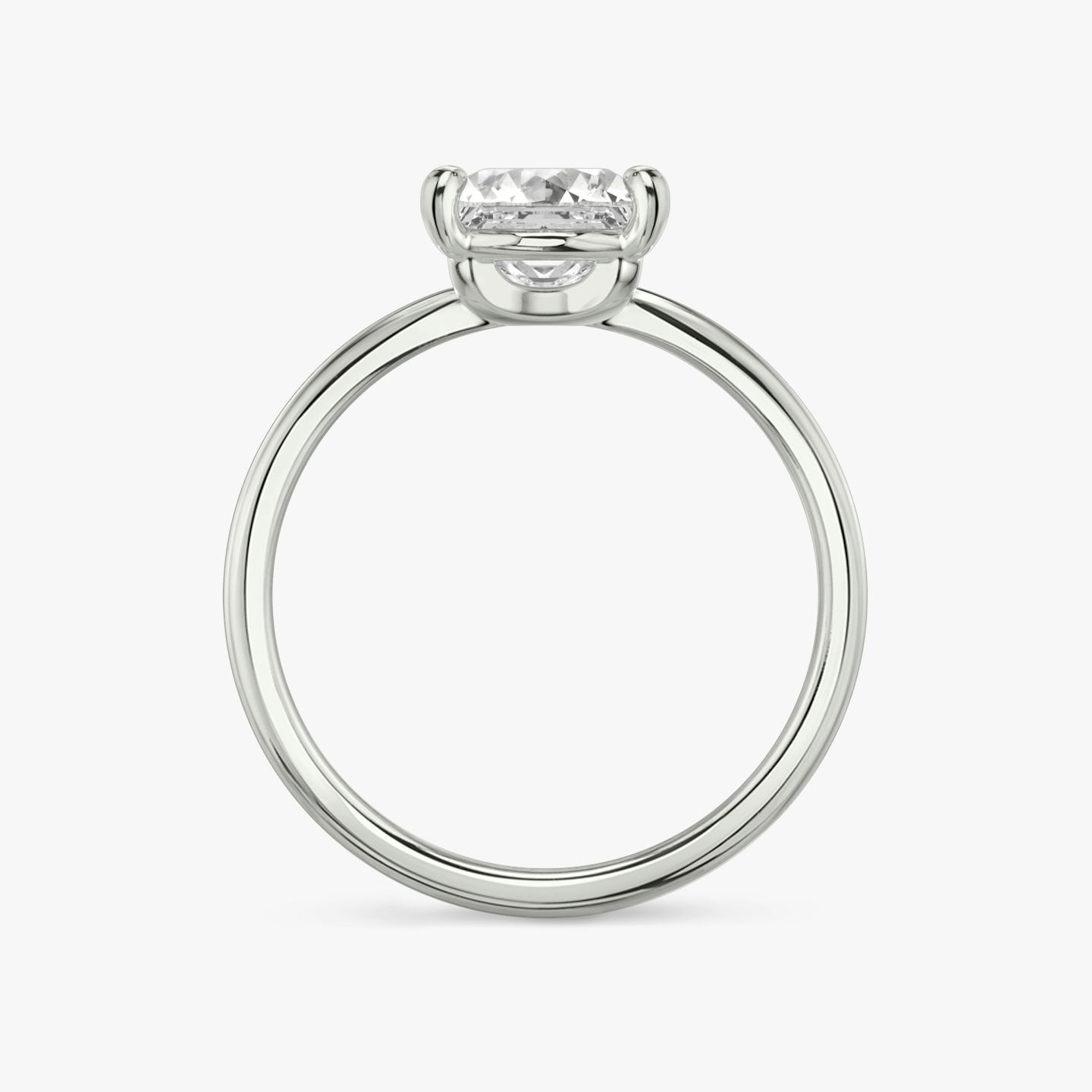 The Hover | Princess | Platinum | Band: Plain | Diamond orientation: vertical | Carat weight: See full inventory