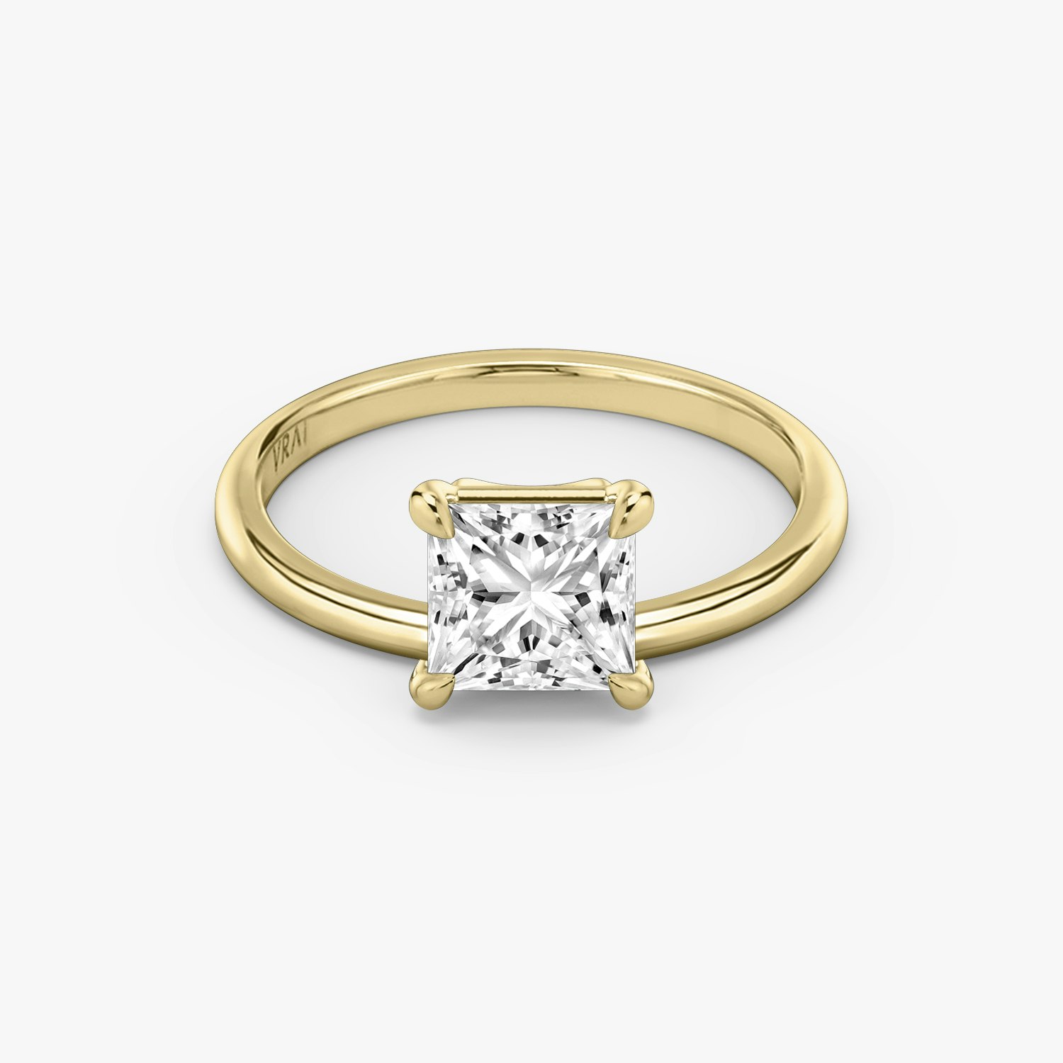 Hover Princess Engagement Ring | 18k Yellow Gold
