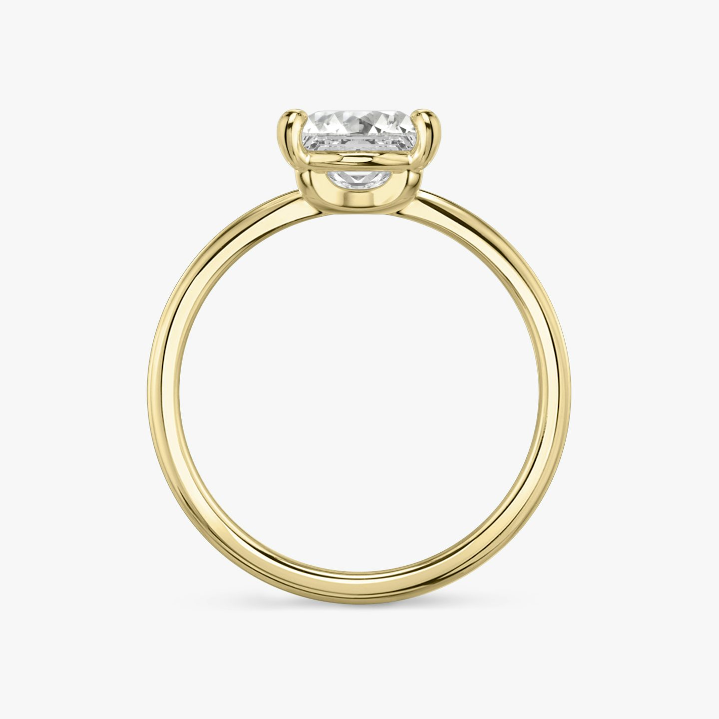 Bague de fiançailles Hover | Princesse | 18k | Or jaune 18 carats | Anneau: Simple | Orientation du diamant: vertical | Poids en carats: Voir le stock total