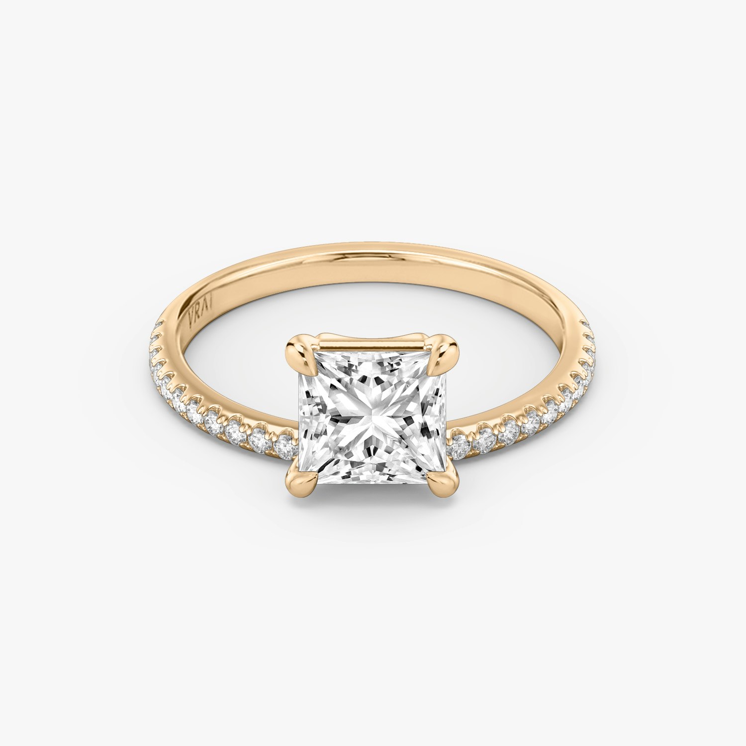 Hover Princess Engagement Ring | 14k Rose Gold