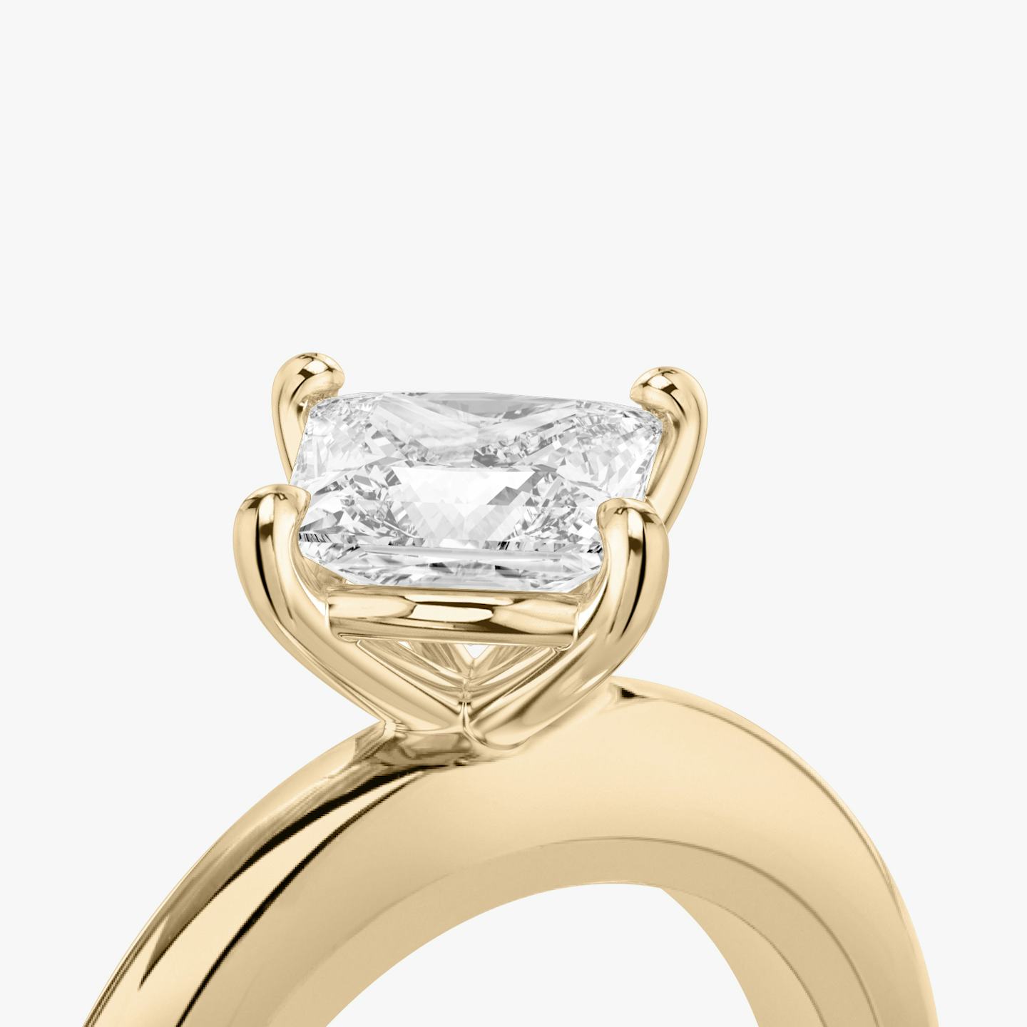 The Curator | Princess | 14k | 14k Rose Gold | Band: Plain | Diamond orientation: vertical | Carat weight: See full inventory