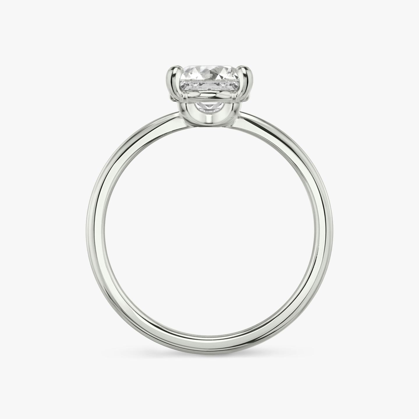 The Hover | Asscher | 18k | 18k White Gold | Band: Plain | Diamond orientation: vertical | Carat weight: See full inventory