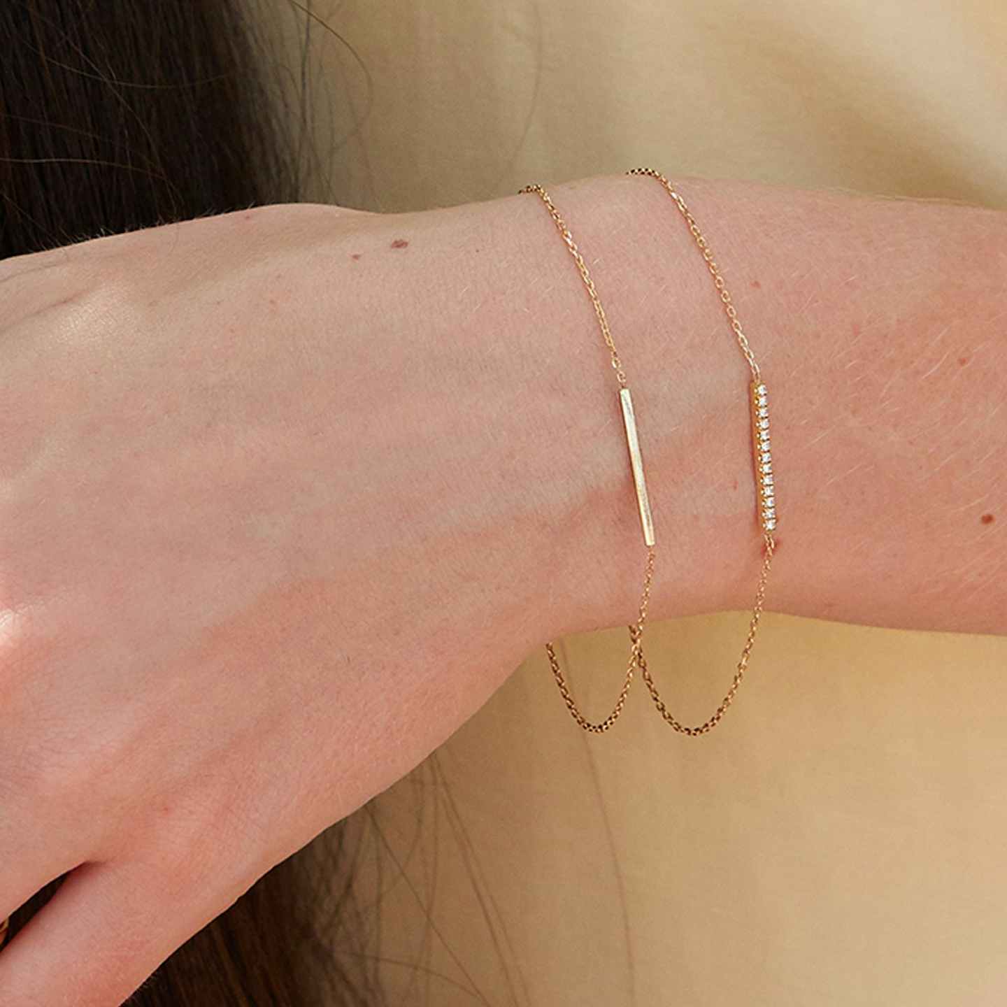 Pave Line Bracelet Closeup image of Pave Line Bracelet