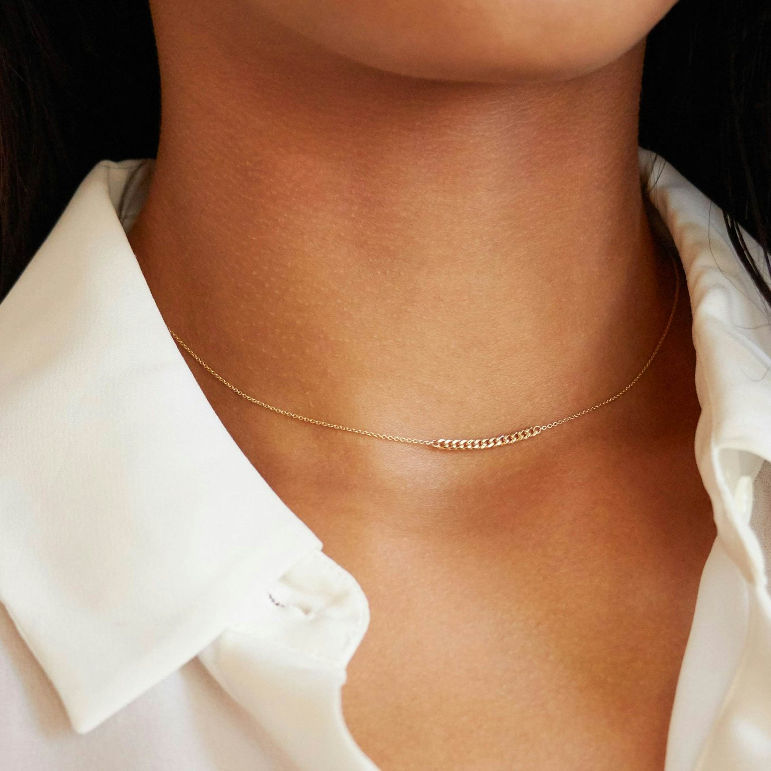 Interlink necklace gold Clearance