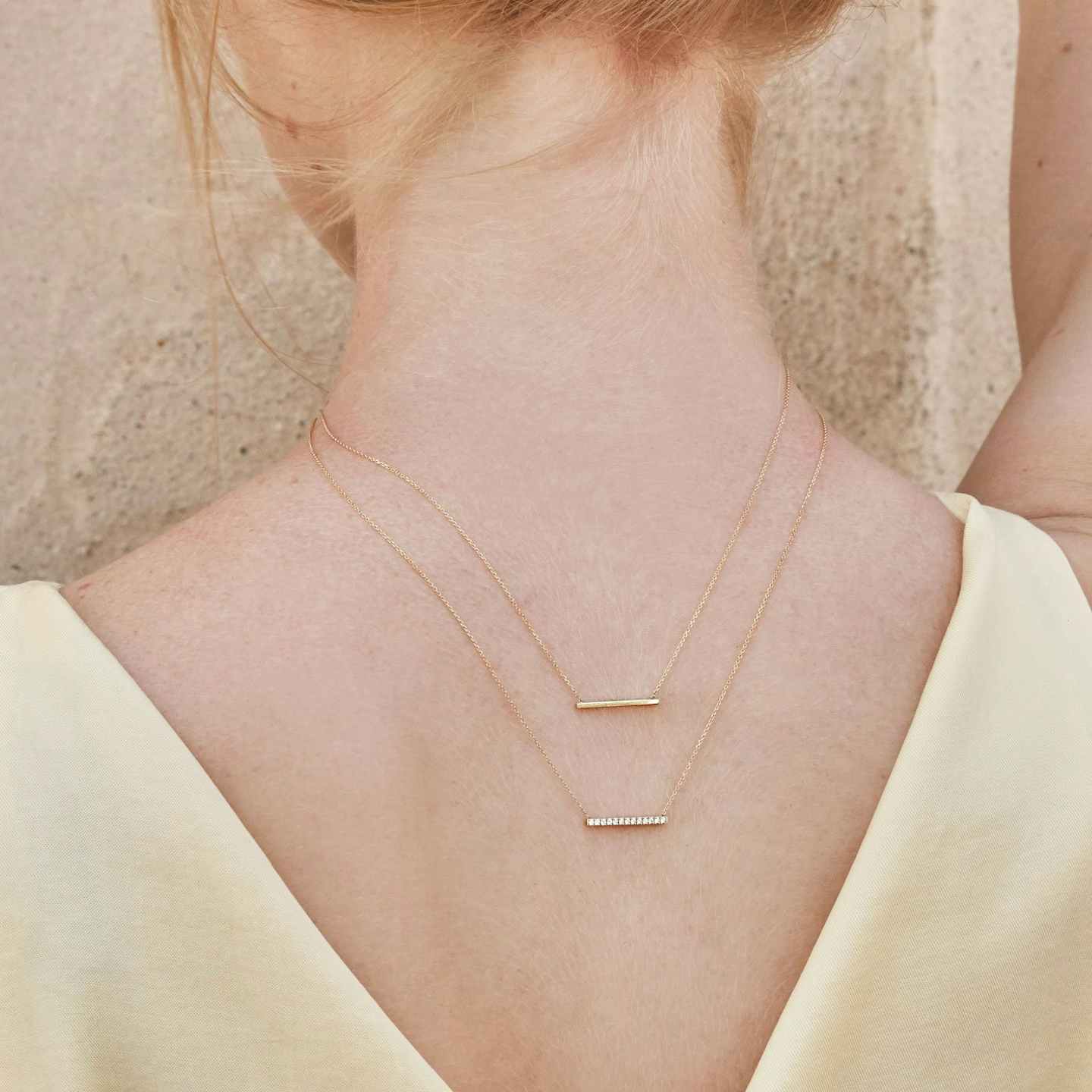 Line Necklace Closeup image of Line Necklace