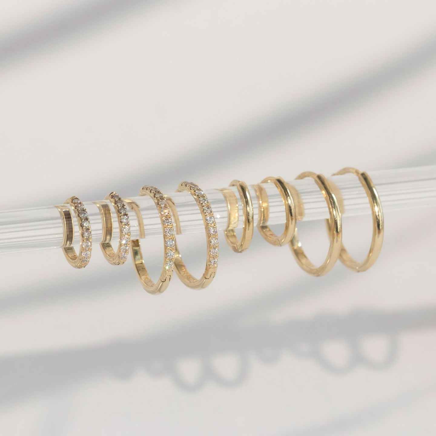 Huggie Hoops Closeup image of Huggie Hoops