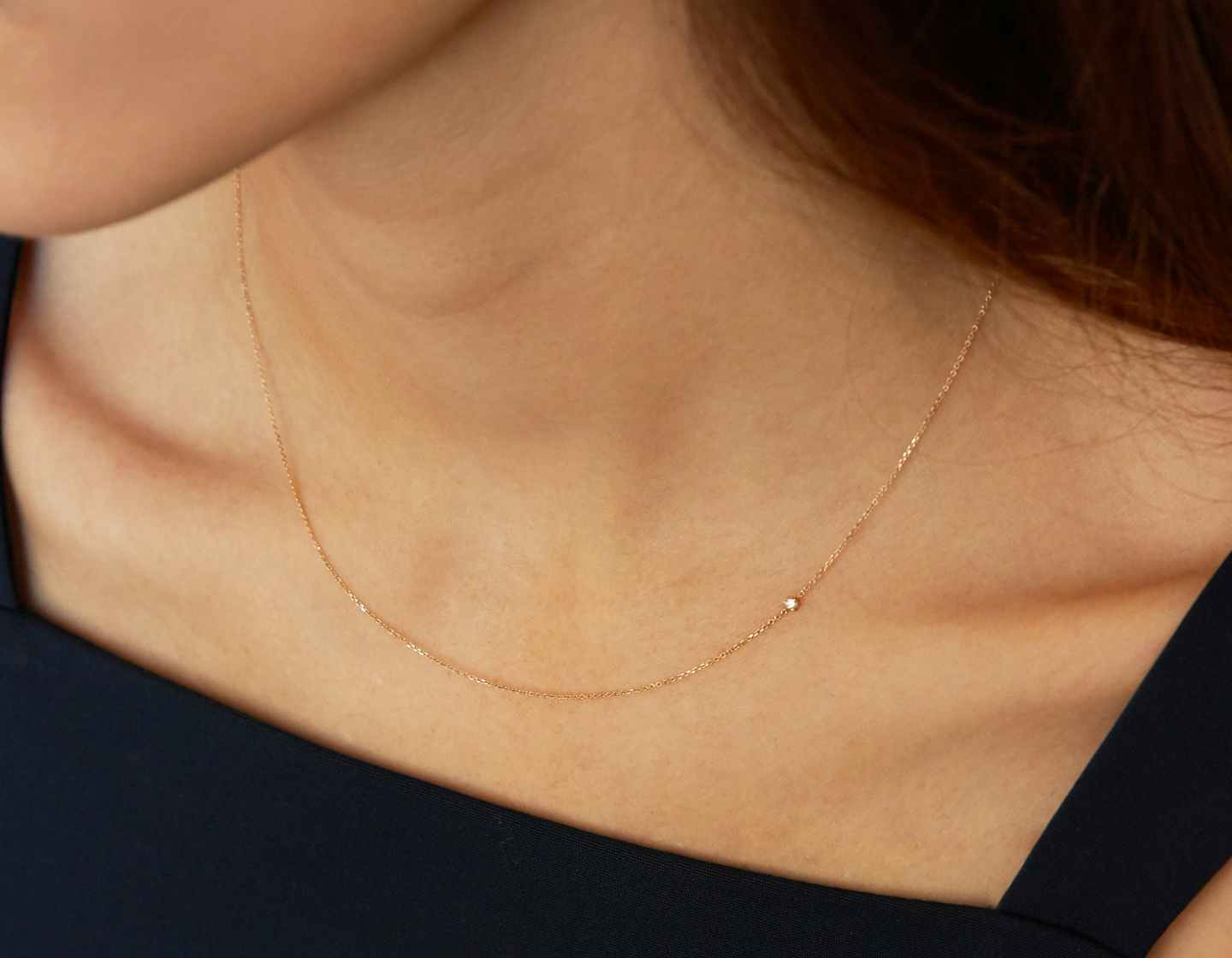 Diamond Necklace / Diamond Solitaire Necklace / Solitaire - Etsy