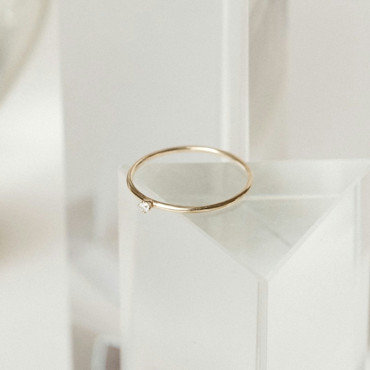 Tiny Diamond Ring Closeup image of Tiny Diamond Ring
