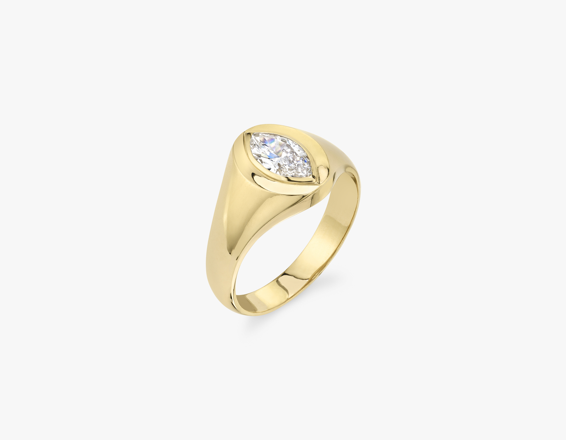 Marquise signet ring sale