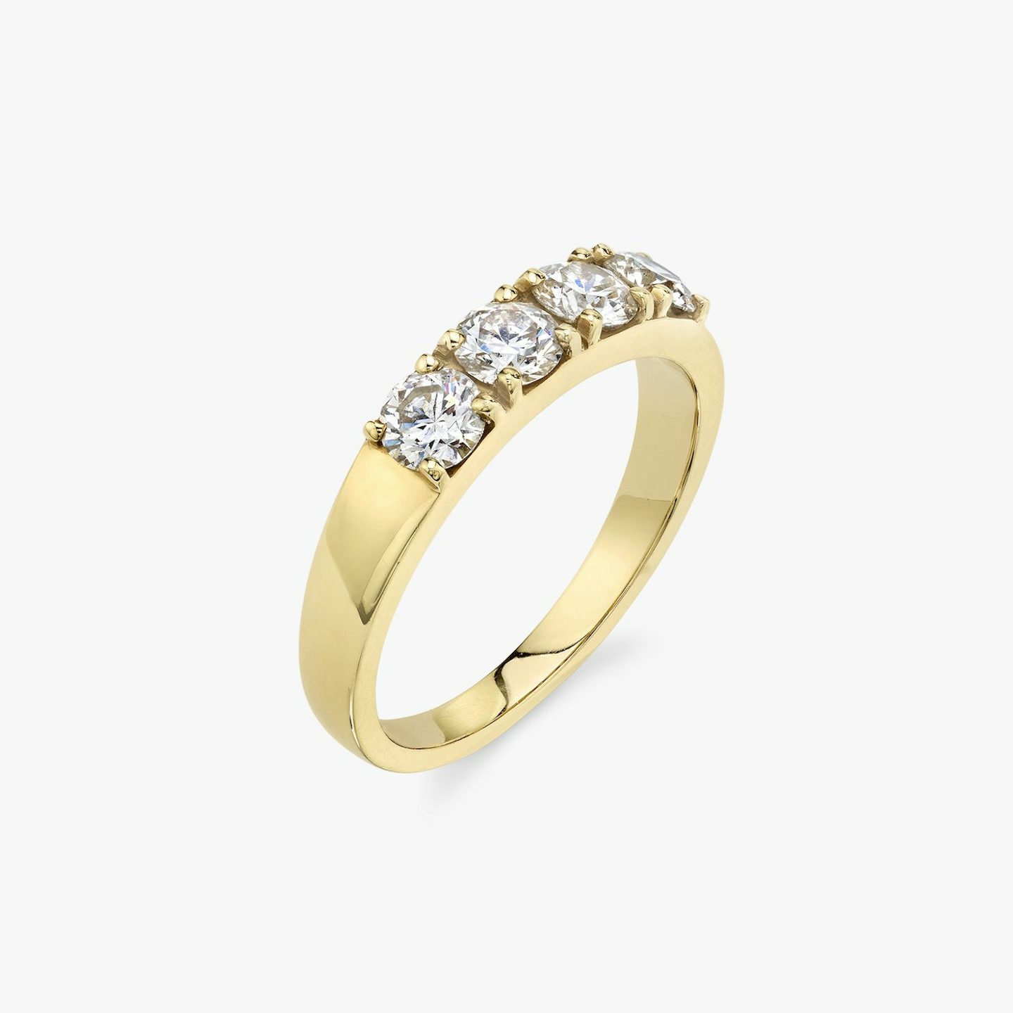 VRAI Tetrad Ring | round-brilliant | 14k | yellow-gold