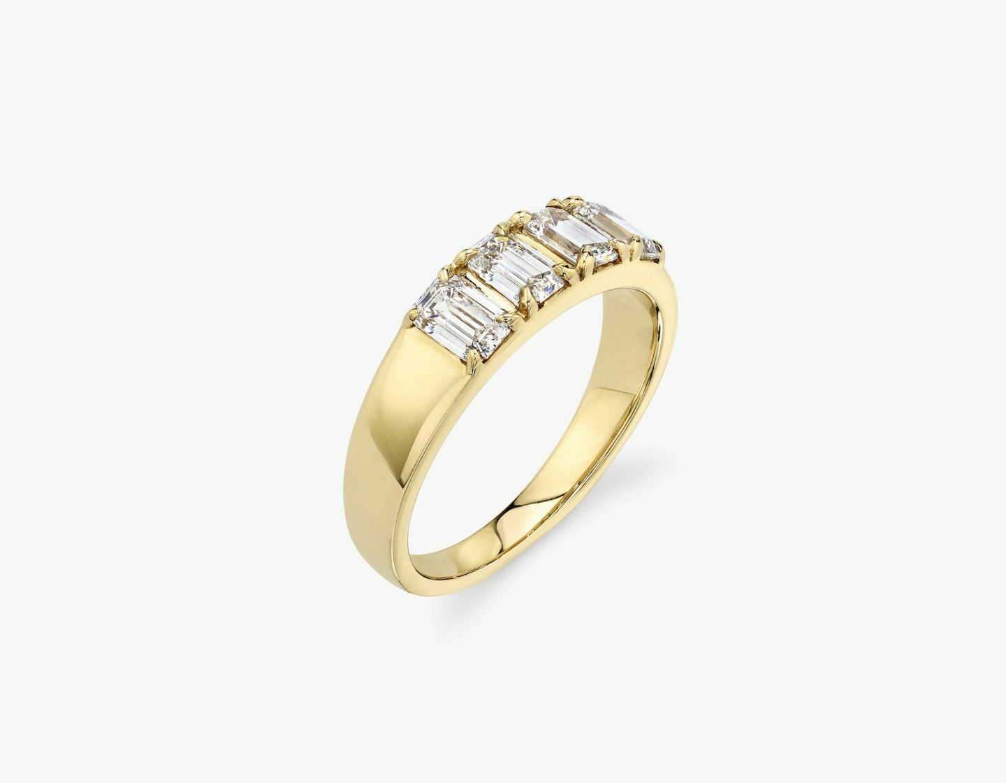 VRAI Tetrad Ring | Emerald | 14k | 18k Gelbgold