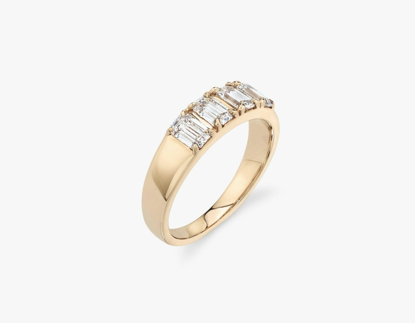 VRAI Tetrad Ring | Emerald | 14k | 14k Rose Gold