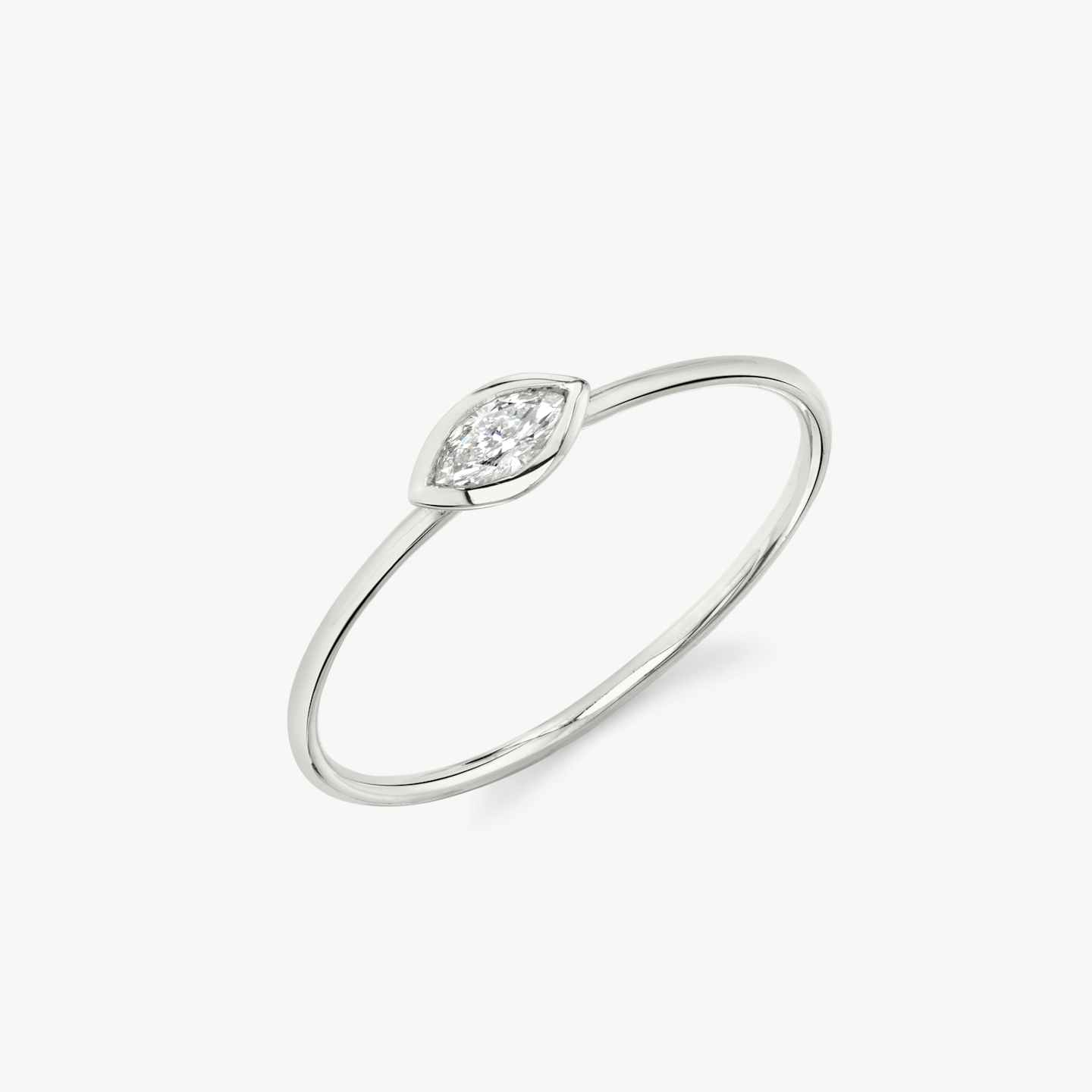 Diamond Bezel Ring Closeup image of Diamond Bezel Ring