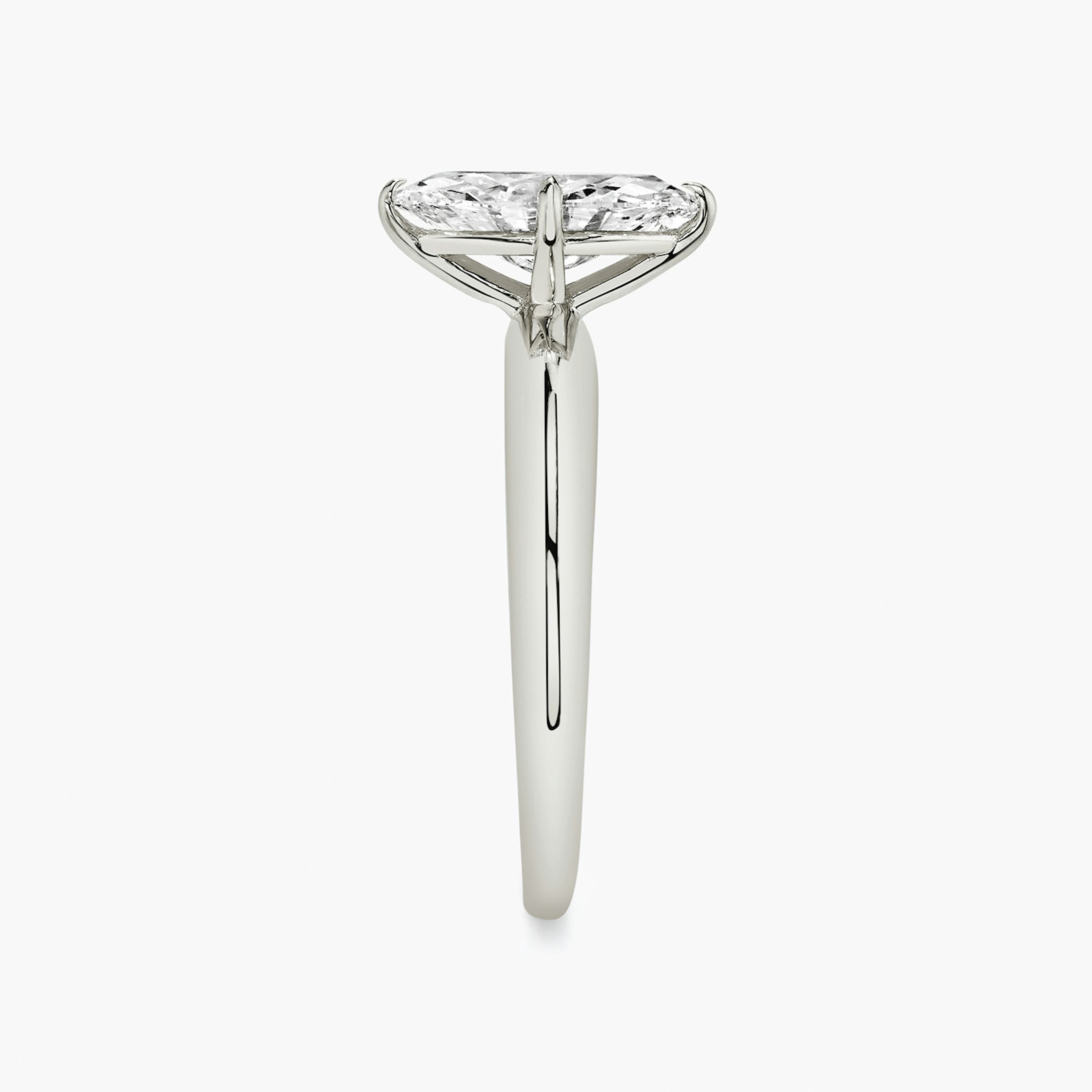 The Curator | Pavé Marquise | Platinum | Band: Plain | Diamond orientation: vertical | Carat weight: See full inventory
