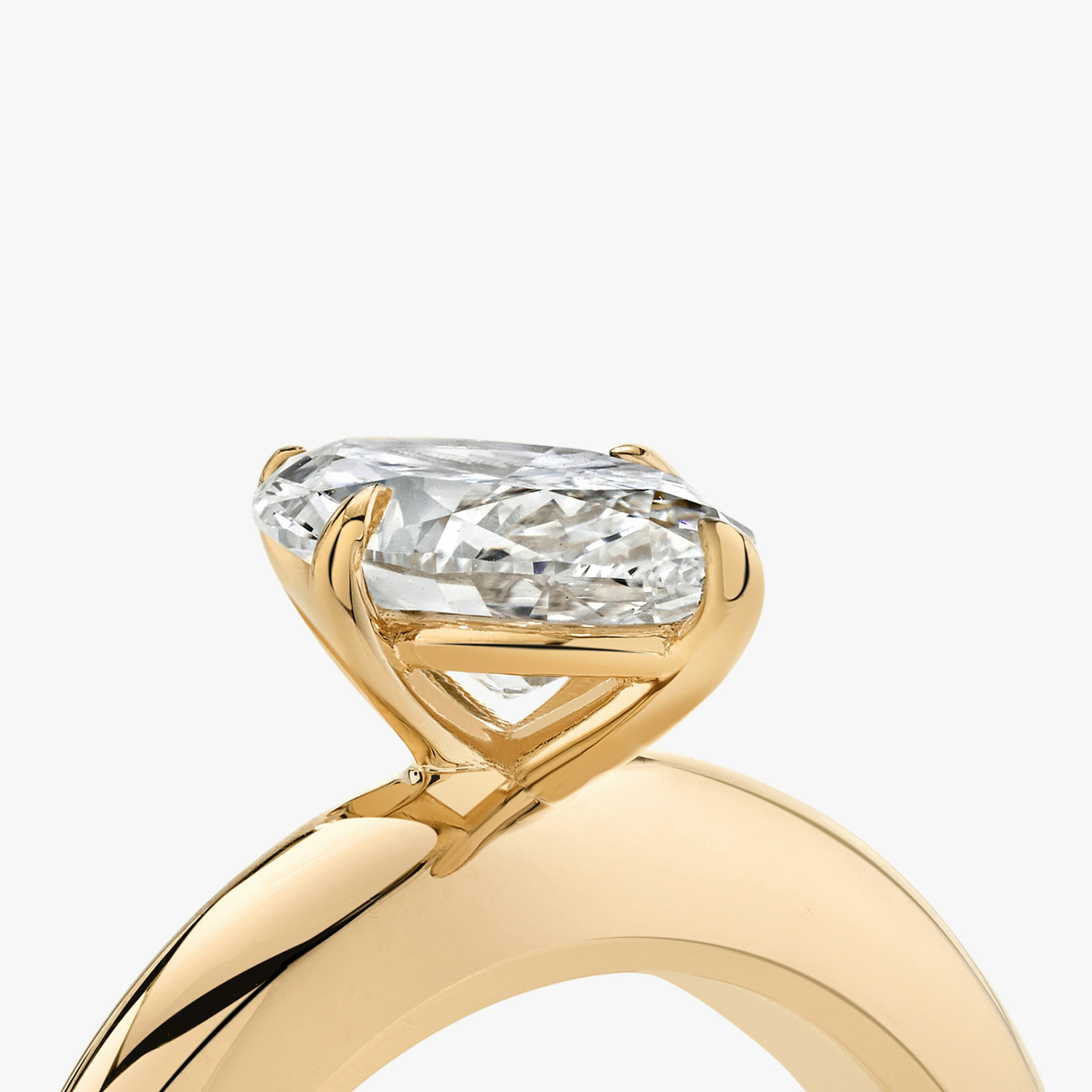 The Curator | Pavé Marquise | 14k | 14k Rose Gold | Band: Plain | Diamond orientation: vertical | Carat weight: See full inventory