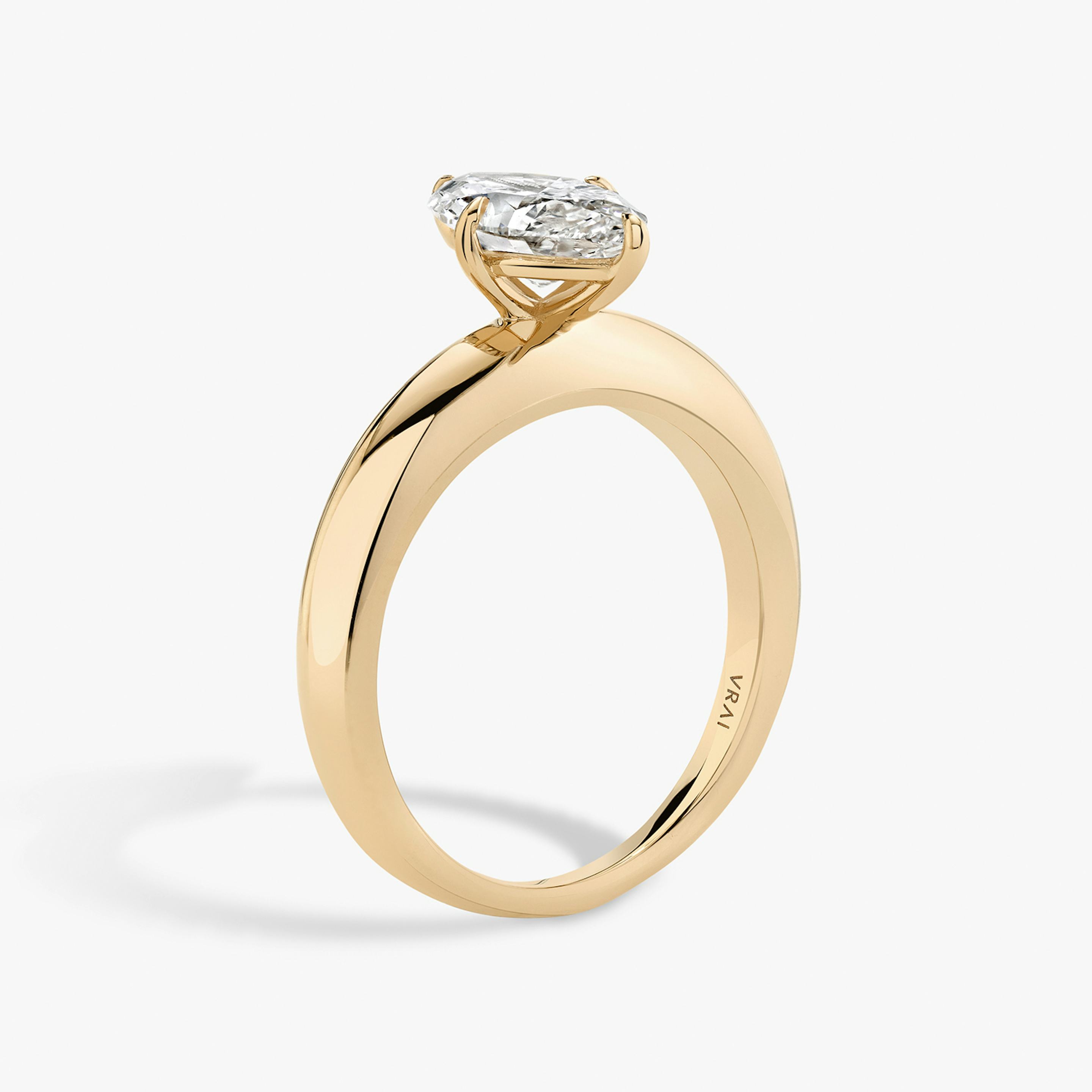 The Curator | Pavé Marquise | 14k | 14k Rose Gold | Band: Plain | Diamond orientation: vertical | Carat weight: See full inventory