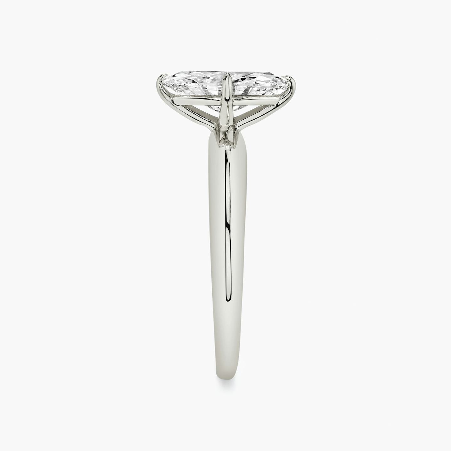 The Curator | Pavé Marquise | 18k | 18k White Gold | Band: Plain | Diamond orientation: vertical | Carat weight: See full inventory