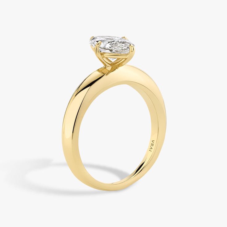 The Curator Marquise Engagement Ring in Yellow gold | VRAI