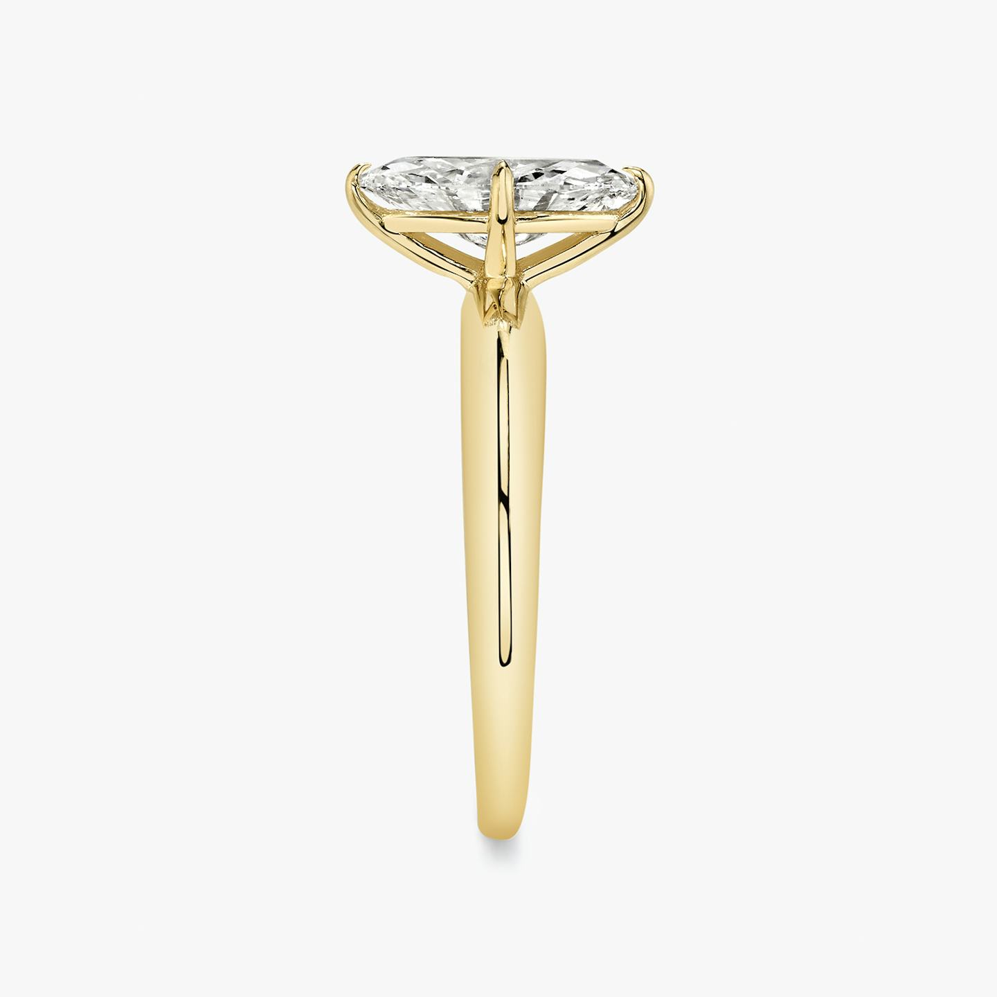 The Curator | Pavé Marquise | 18k | 18k Yellow Gold | Band: Plain | Diamond orientation: vertical | Carat weight: See full inventory