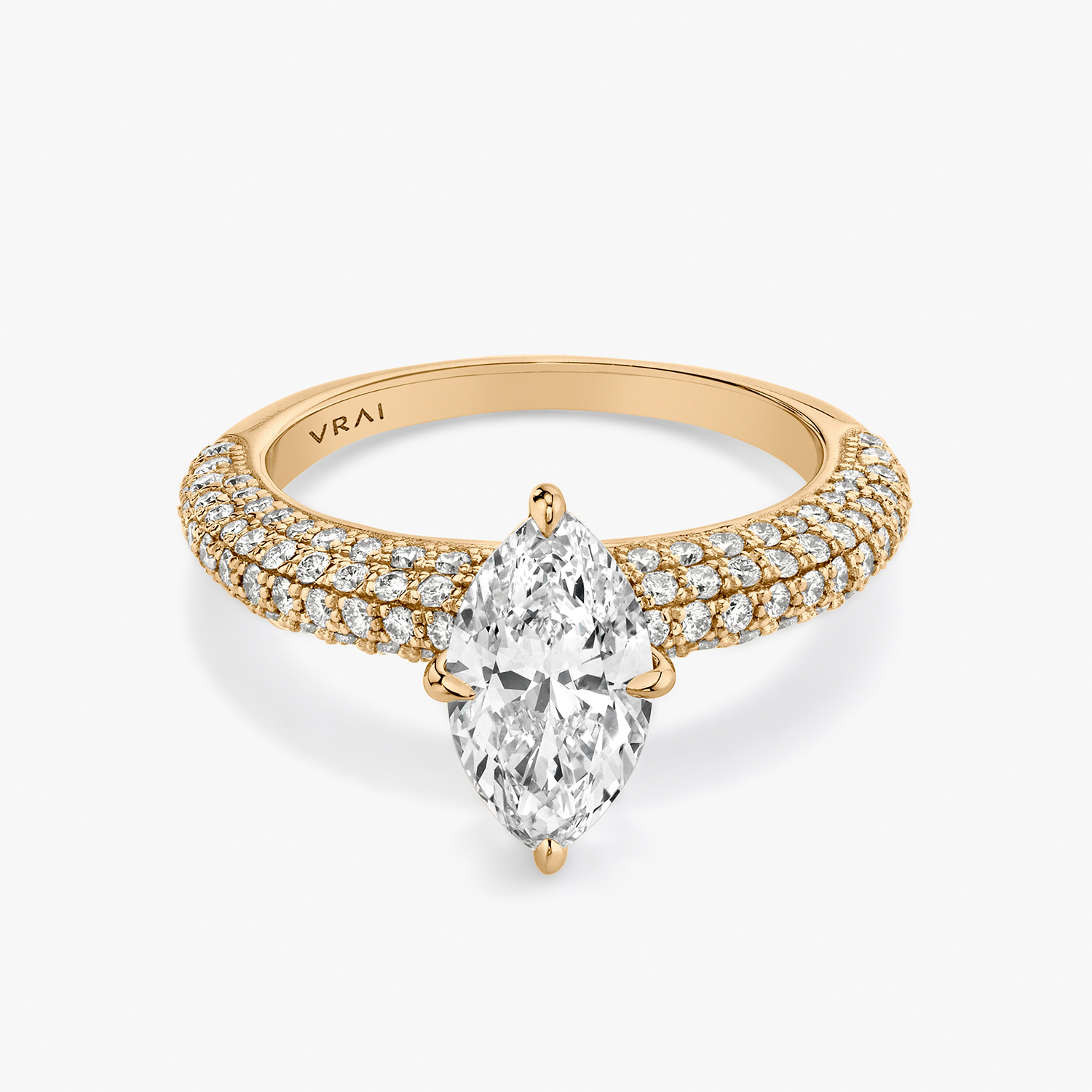 Curator Marquise Engagement Ring | 14k Rose Gold