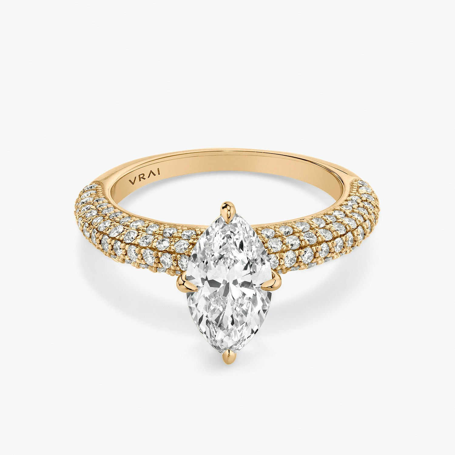 Curator Marquise Engagement Ring | 14k Rose Gold