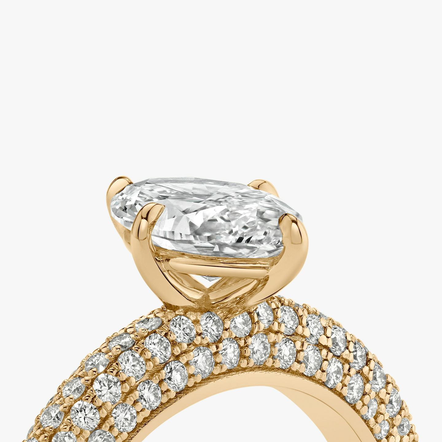 The Curator | Pavé Marquise | 14k | 14k Rose Gold | Band: Pavé | Diamond orientation: vertical | Carat weight: See full inventory