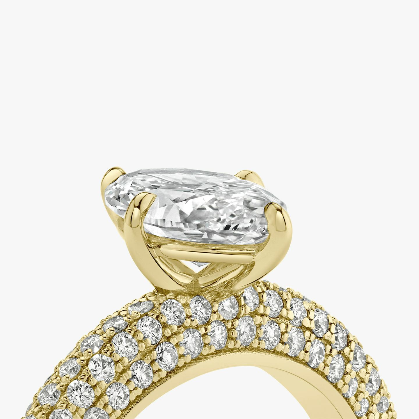 The Curator | Pavé Marquise | 18k | 18k Yellow Gold | Band: Pavé | Diamond orientation: vertical | Carat weight: See full inventory