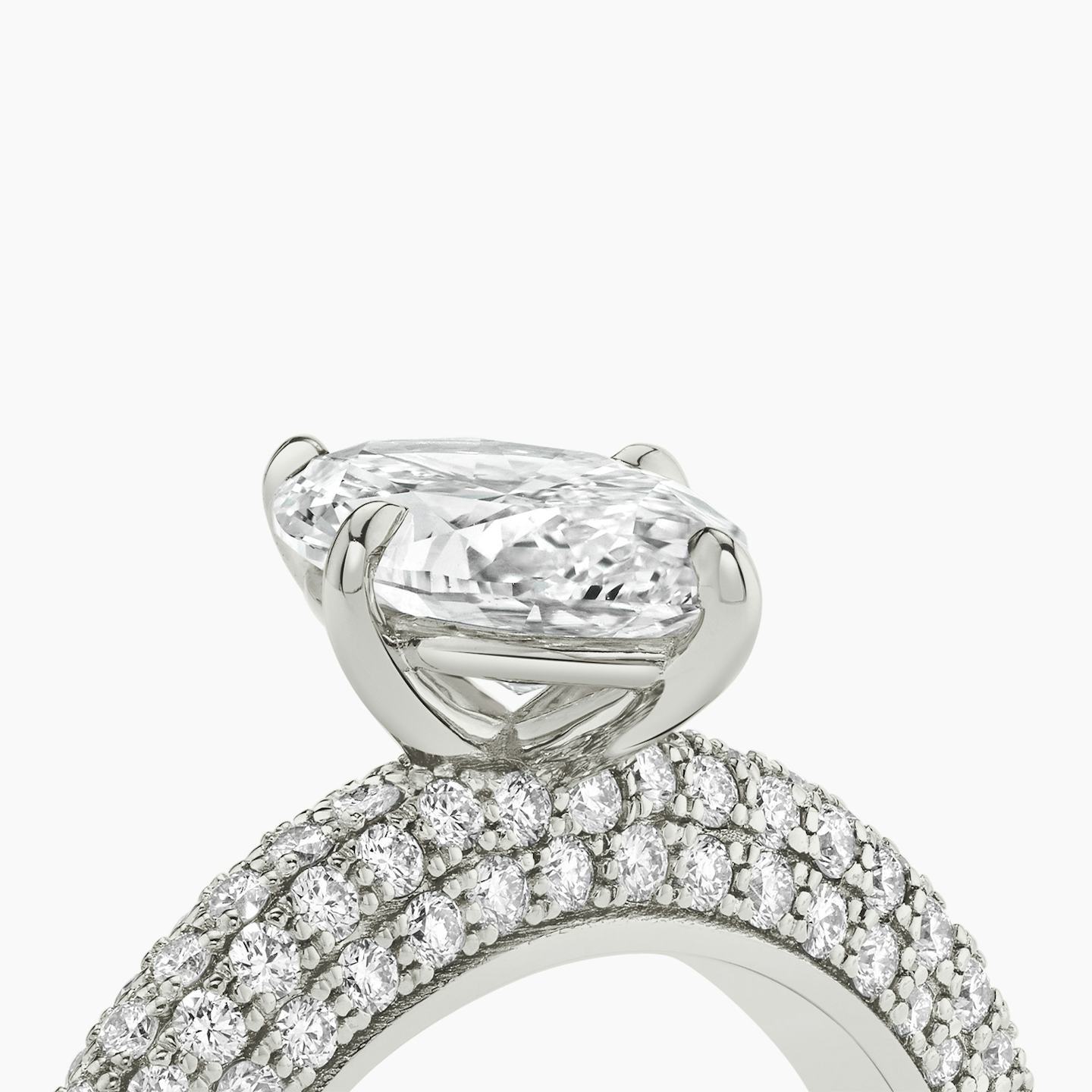 The Curator | Pavé Marquise | Platinum | Band: Pavé | Diamond orientation: vertical | Carat weight: See full inventory