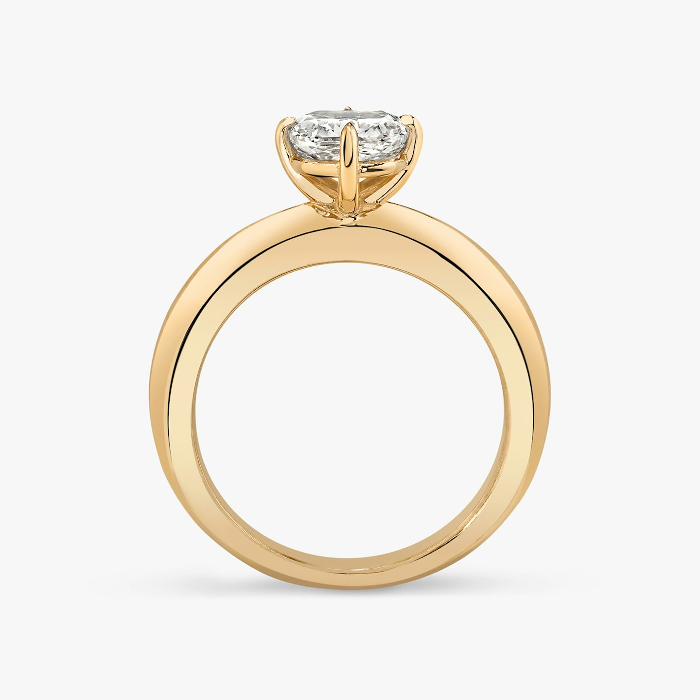 The Curator | Pavé Cushion | 14k | 14k Rose Gold | Band: Plain | Diamond orientation: vertical | Carat weight: See full inventory