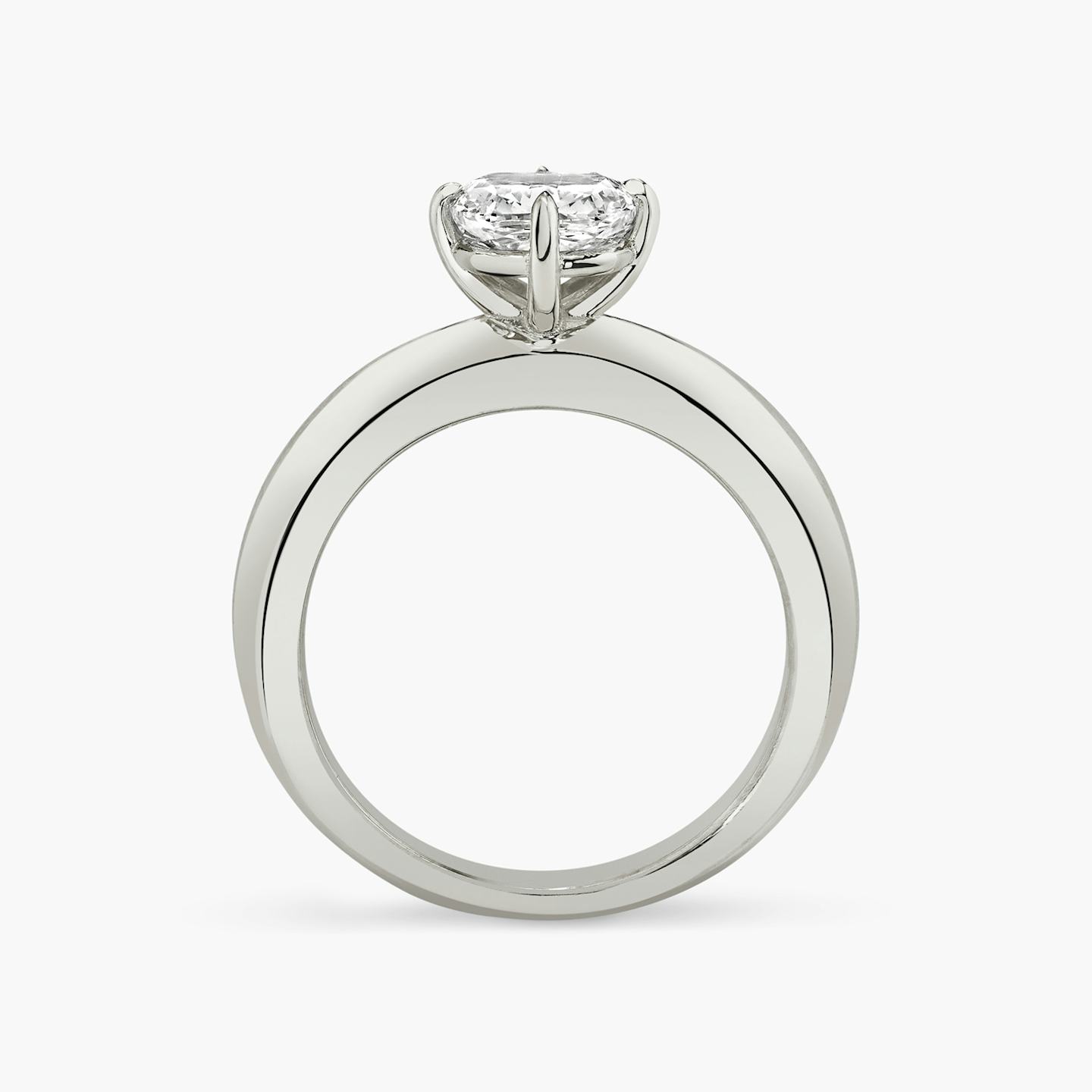 The Curator | Pavé Cushion | 18k | 18k White Gold | Band: Plain | Diamond orientation: vertical | Carat weight: See full inventory