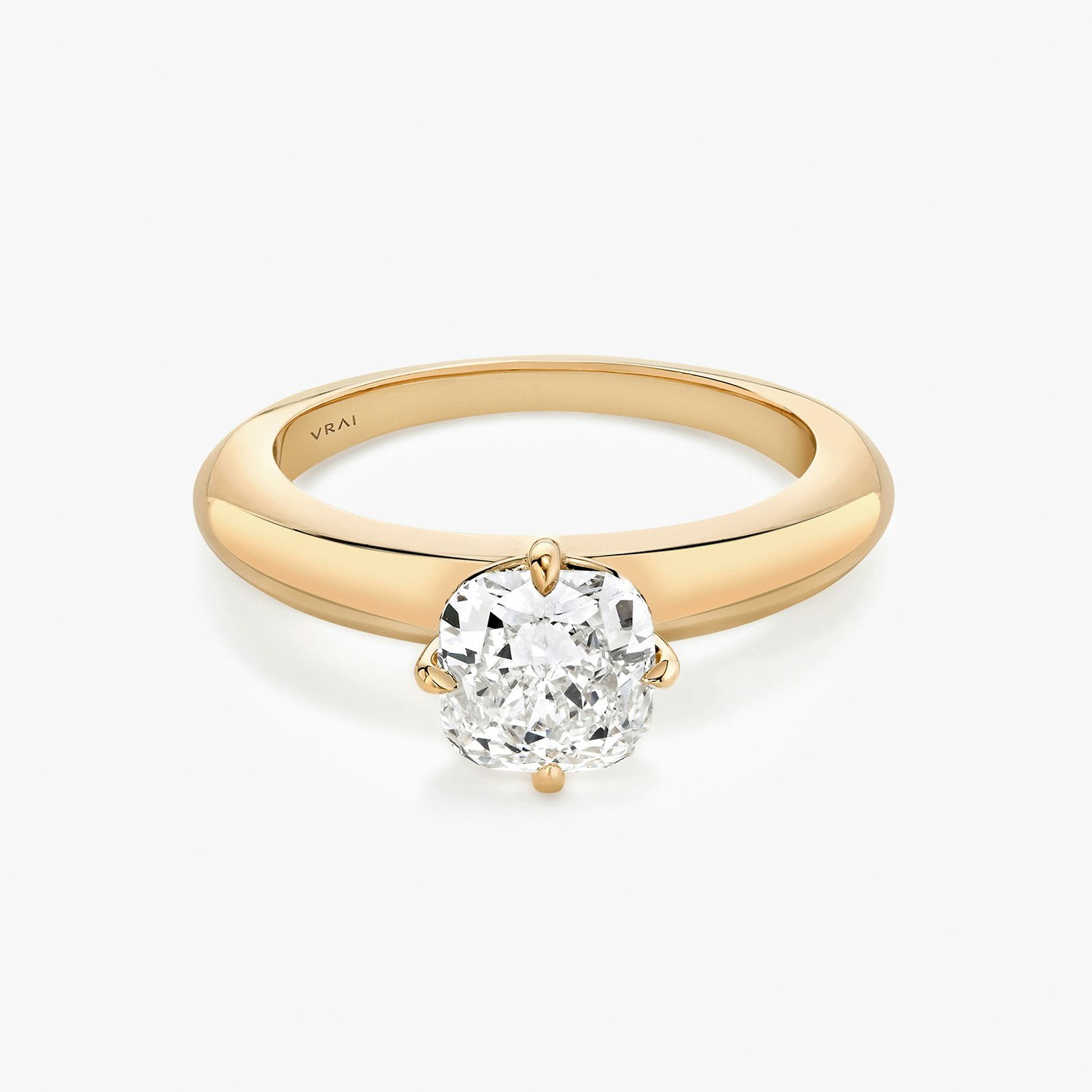 Curator Cushion Engagement Ring | 14k Rose Gold