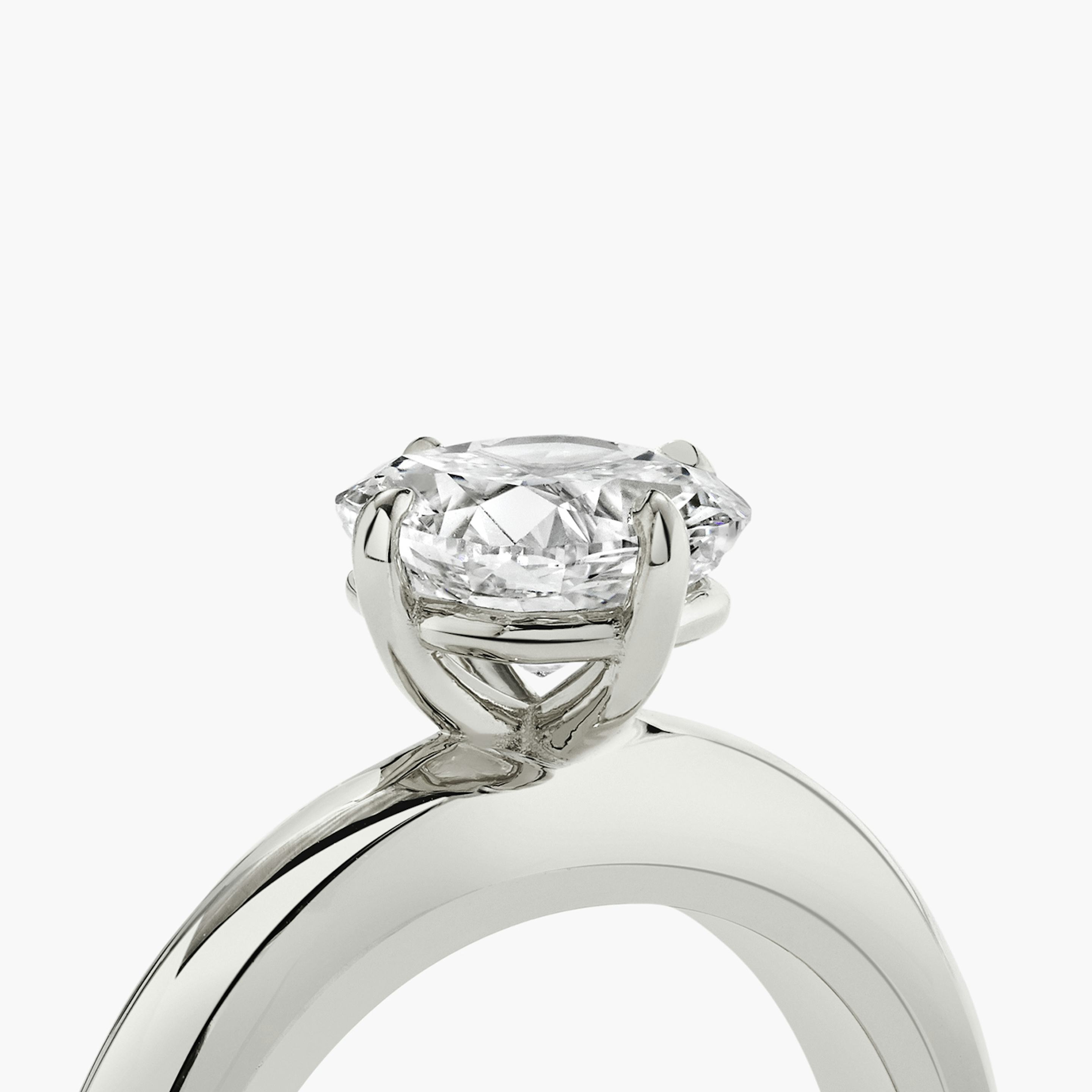 The Curator | Pavé Cushion | Platinum | Band: Plain | Diamond orientation: vertical | Carat weight: See full inventory