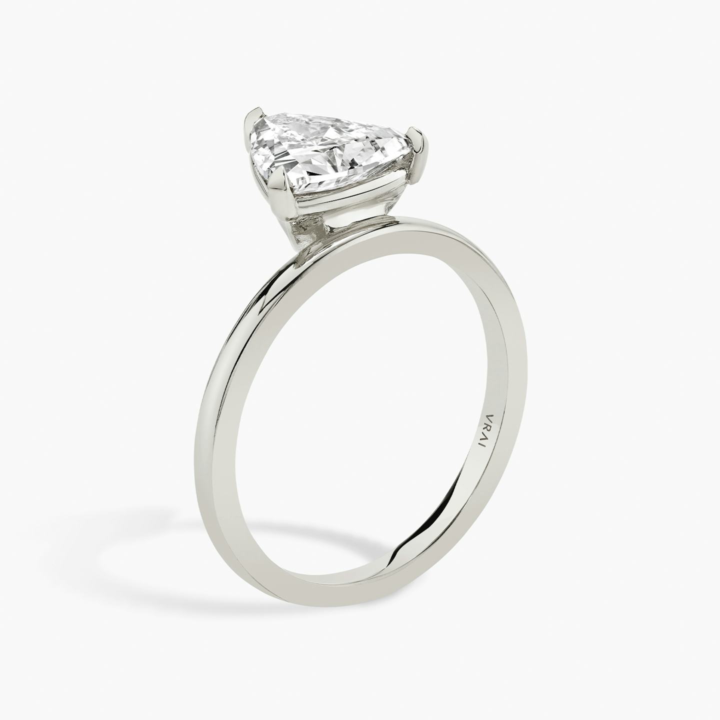 The Hover | Trillion | Platinum | Band: Plain | Diamond orientation: vertical | Carat weight: See full inventory