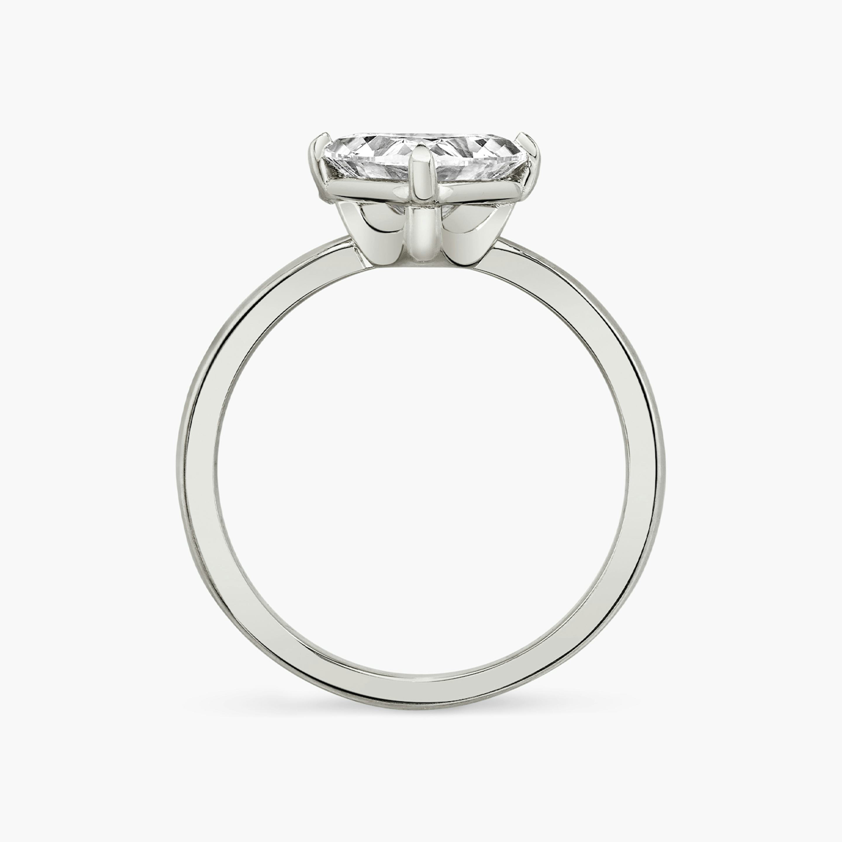 The Hover | Trillion | 18k | 18k White Gold | Band: Plain | Diamond orientation: vertical | Carat weight: See full inventory