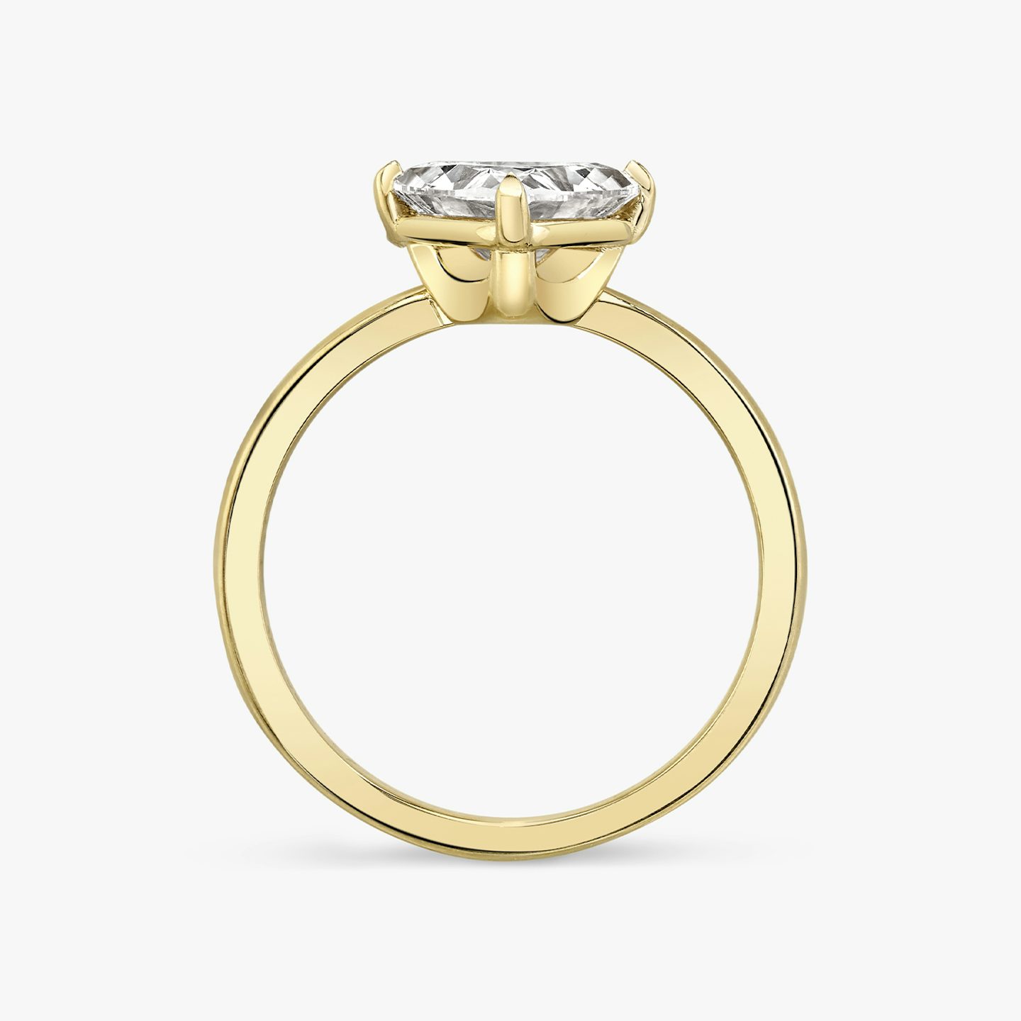The Hover | trillion | 18k | yellow-gold | bandAccent: plain | diamondOrientation: vertical | caratWeight: other