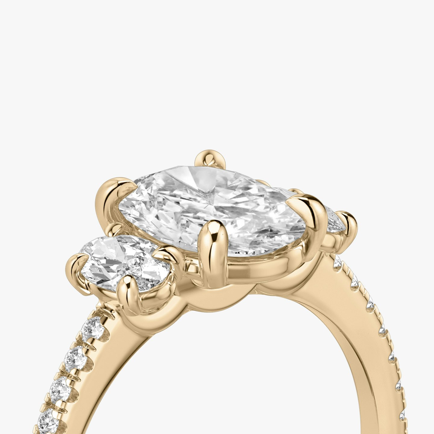 Three Stone Engagement Ring Closeup image of Three Stone Engagement Ring