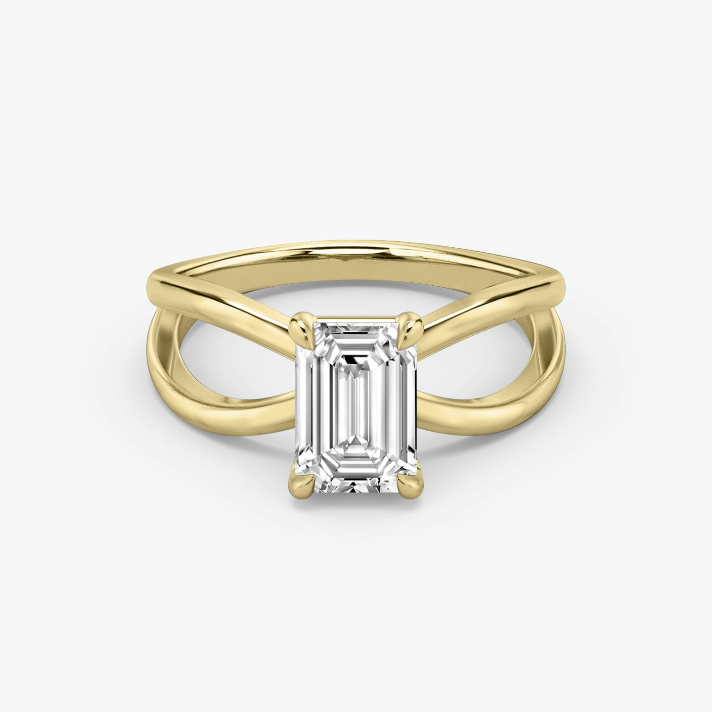 Duet | Emerald | 18k | 18k Gelbgold | Ring: Schlicht | Diamantausrichtung: vertical | Karatgewicht: Gesamtbestand ansehen