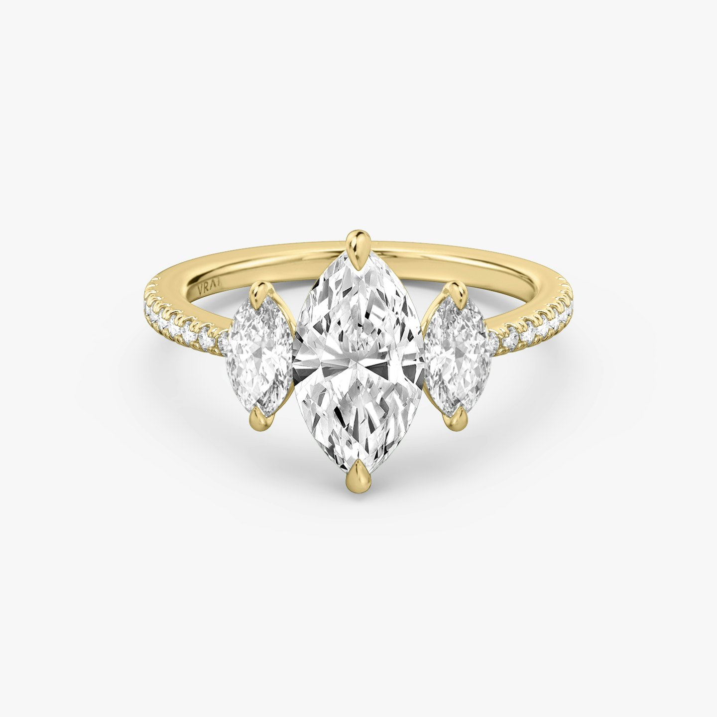 Three Stone Engagement Ring Closeup image of Three Stone Engagement Ring