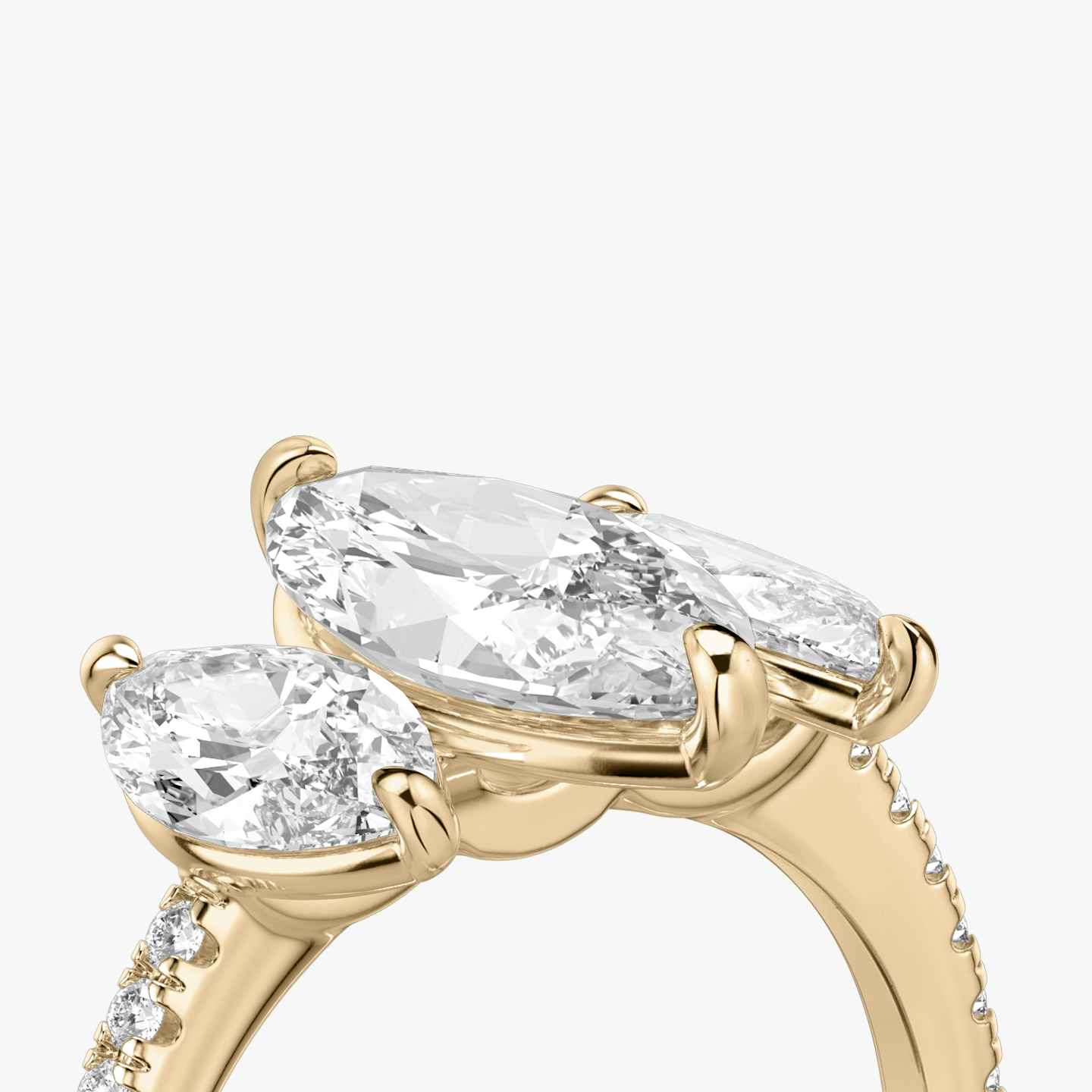 Three Stone Engagement Ring Closeup image of Three Stone Engagement Ring
