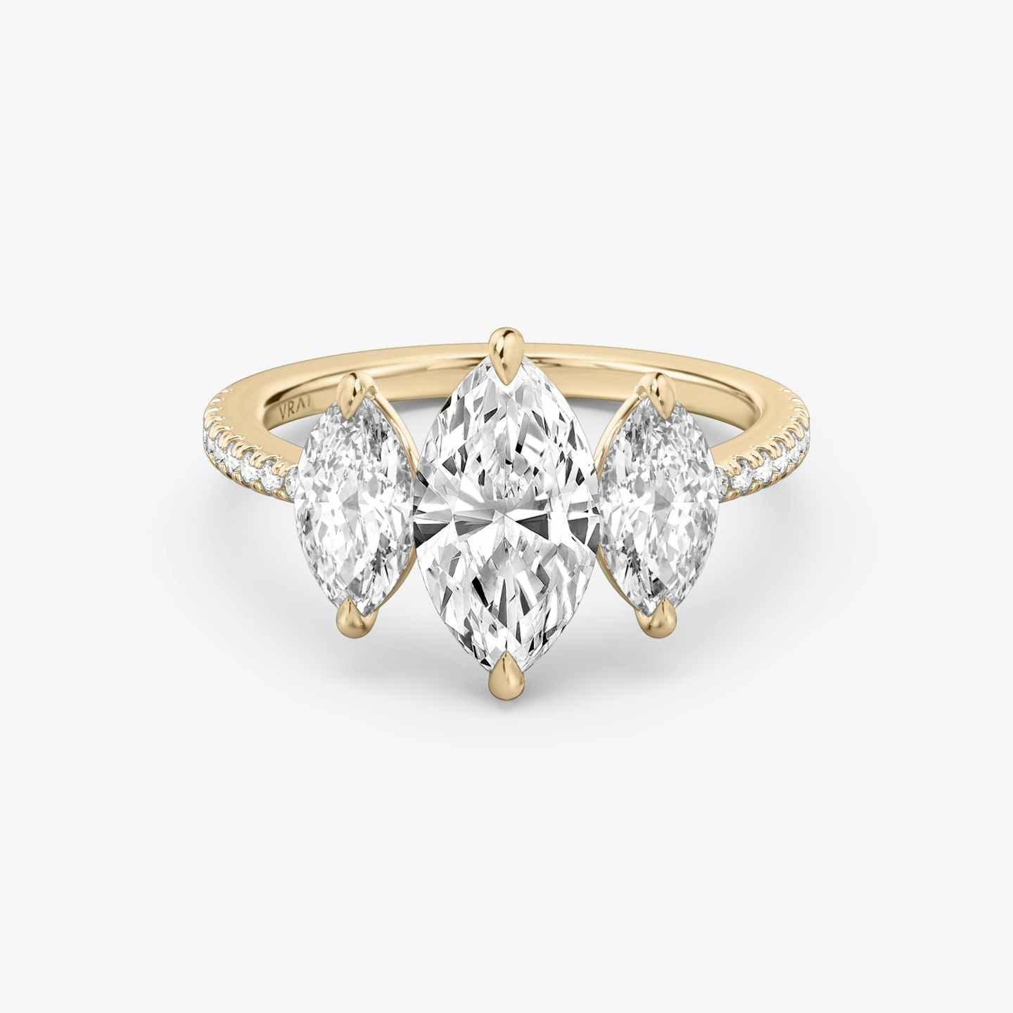 Three Stone Engagement Ring Closeup image of Three Stone Engagement Ring