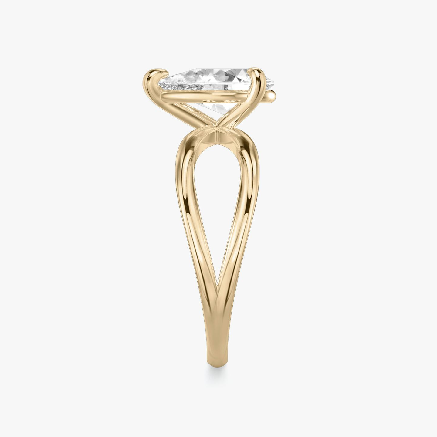 The Duet | Pear | 14k | 14k Rose Gold | Band: Plain | Diamond orientation: vertical | Carat weight: See full inventory