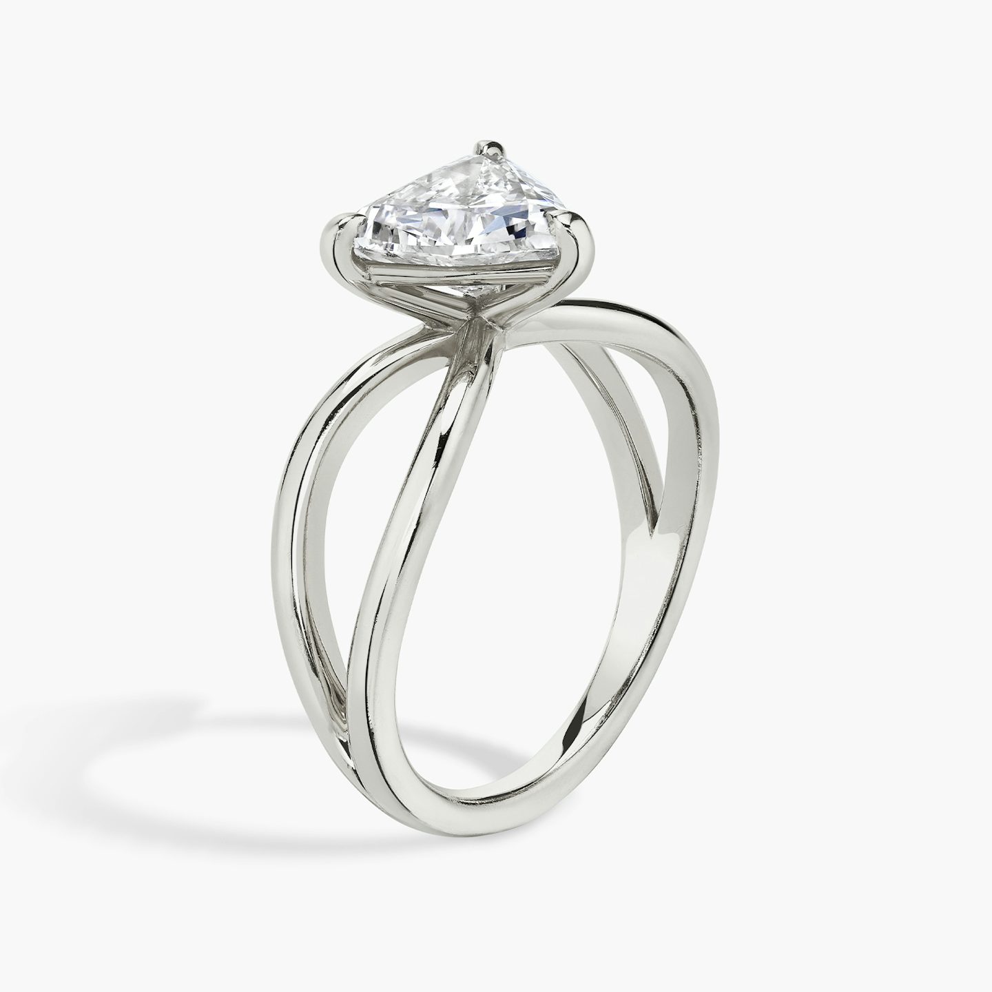 The Duet | Trillion | 18k | 18k White Gold | Band: Plain | Diamond orientation: vertical | Carat weight: See full inventory