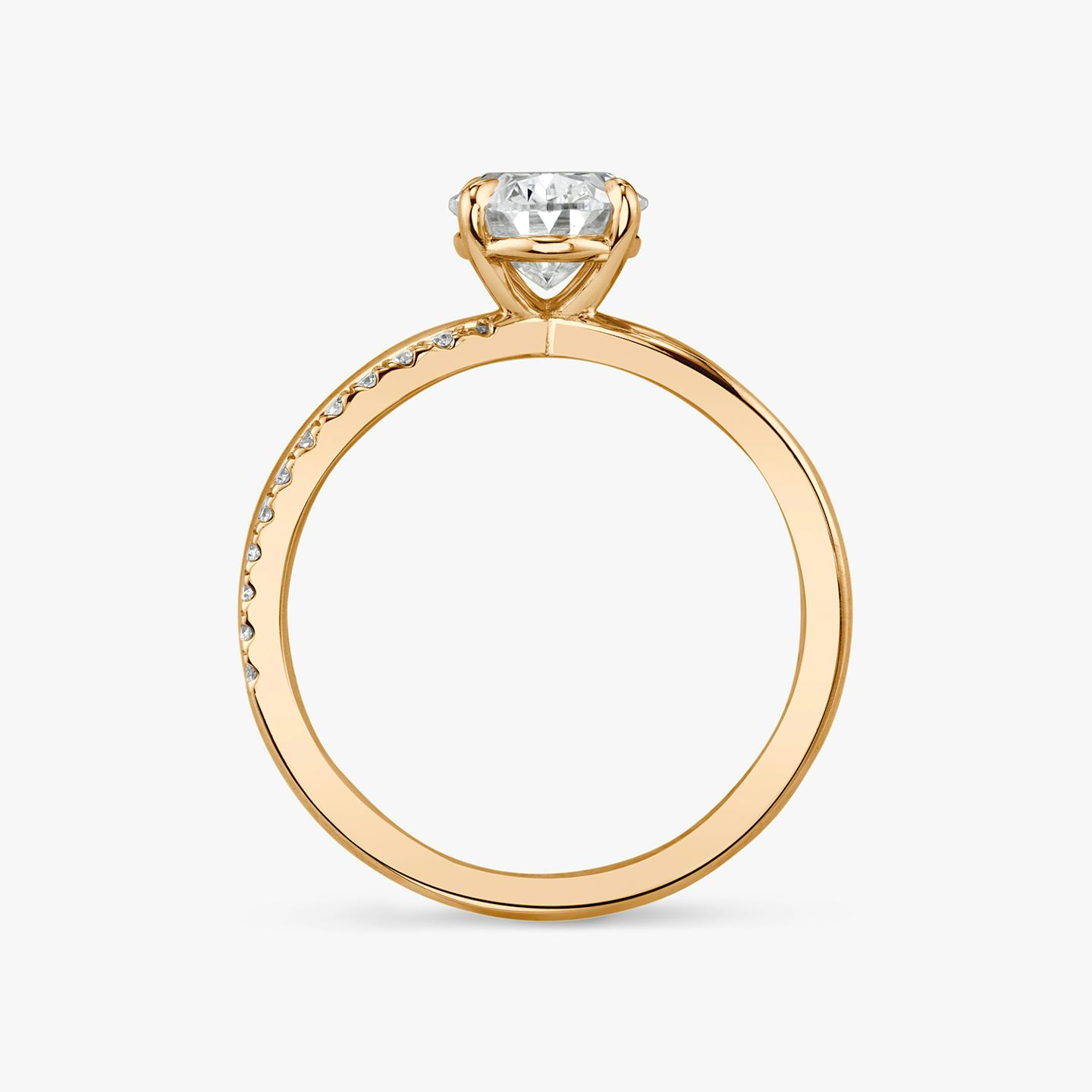 The Duet | Oval | 14k | 14k Rose Gold | Band: Pavé | Diamond orientation: vertical | Carat weight: See full inventory