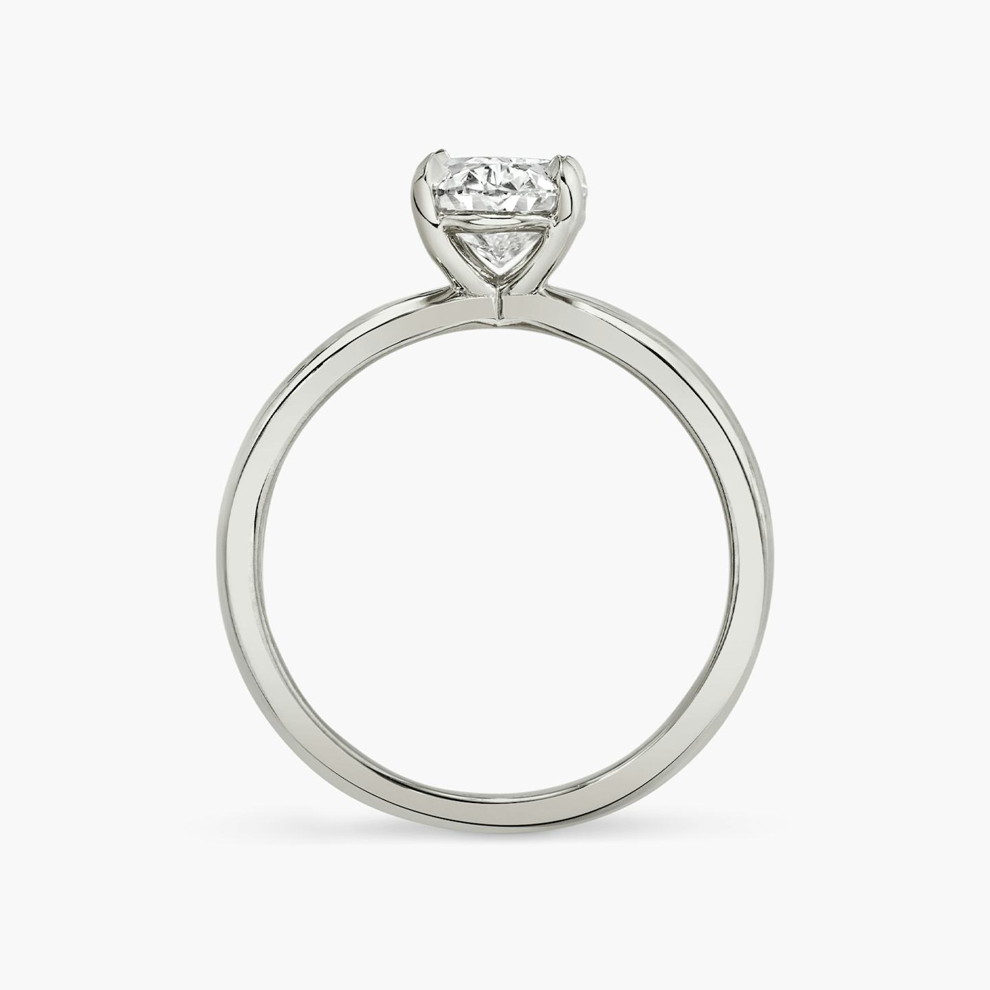 The Duet | Oval | 18k | 18k White Gold | Band: Plain | Diamond orientation: vertical | Carat weight: See full inventory