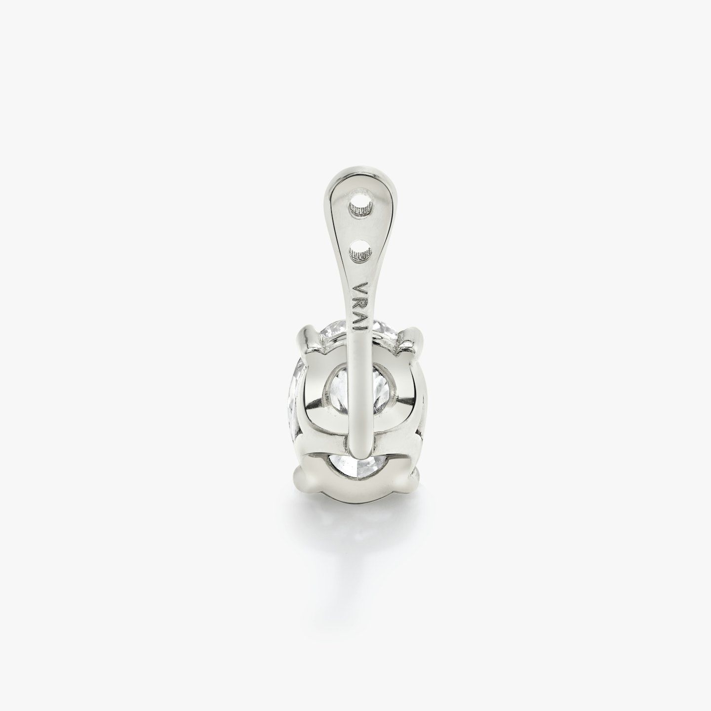 Solitaire Diamond Drop Ear Jacket Closeup image of Solitaire Diamond Drop Ear Jacket