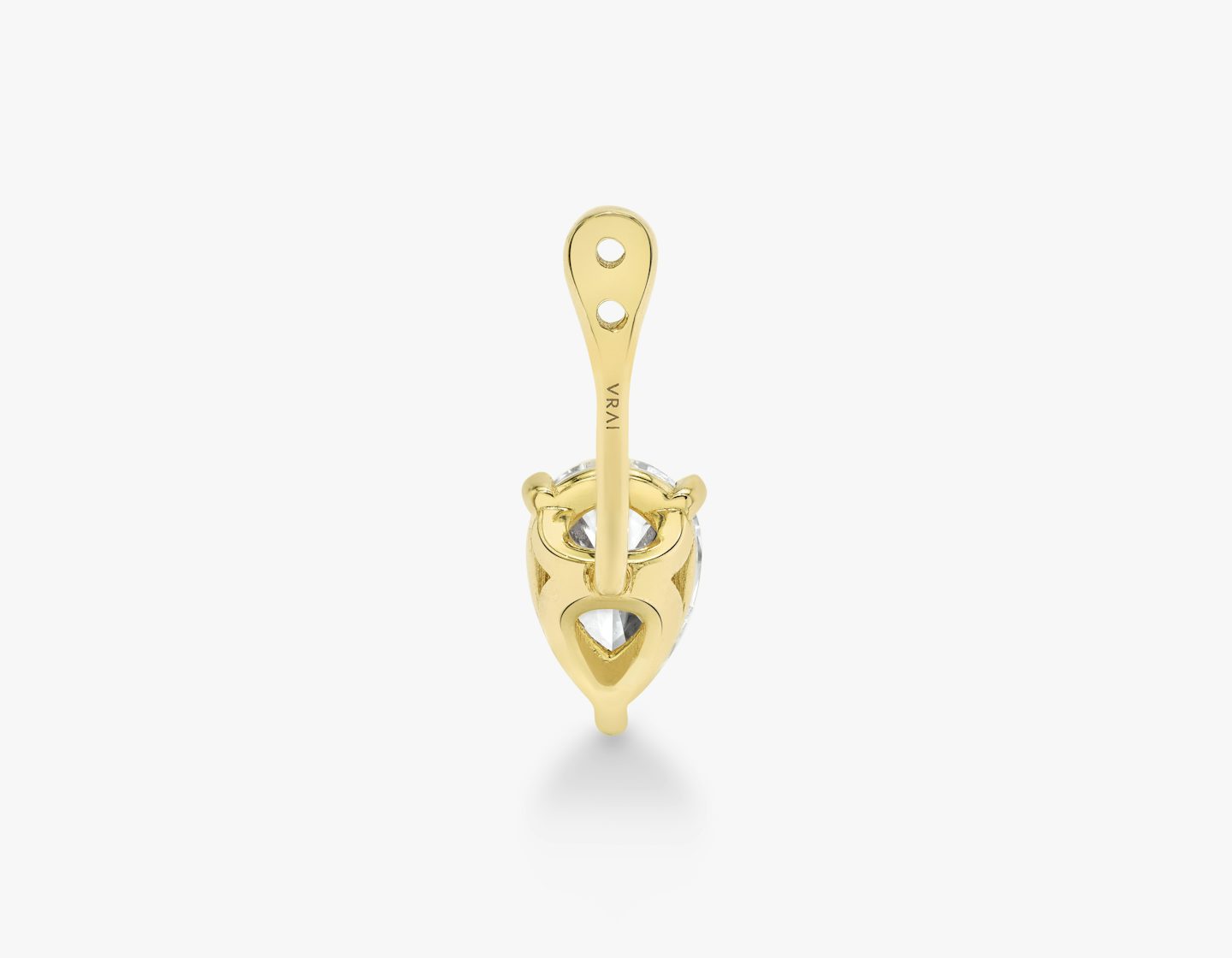 VRAI Solitaire Drop Ear Jacket | Pear | 14k | 18k Yellow Gold | Carat weight: 1/2