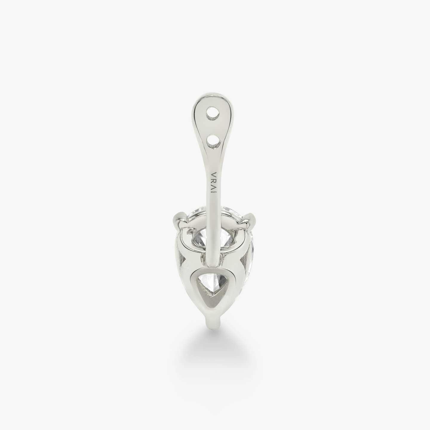 Solitaire Diamond Drop Ear Jacket Closeup image of Solitaire Diamond Drop Ear Jacket