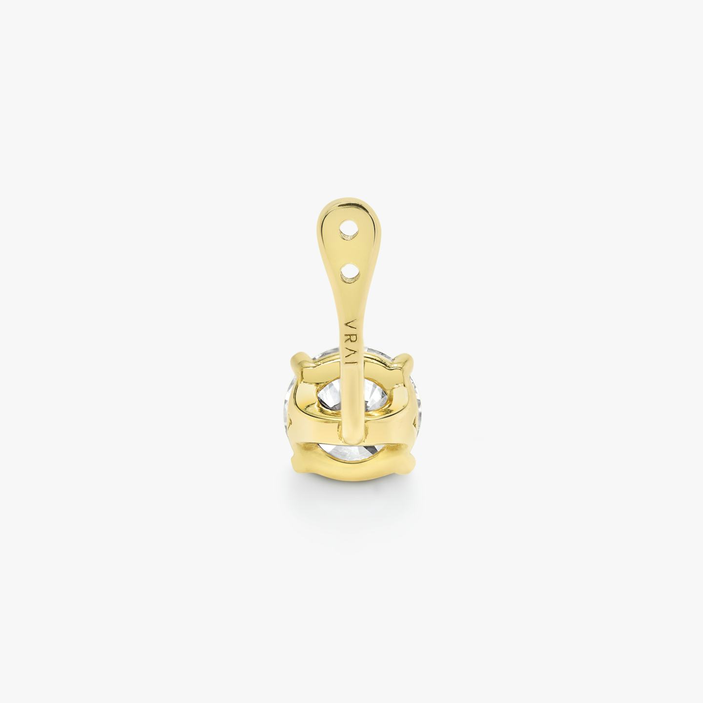 VRAI Solitaire Drop Ear Jacket | Round Brilliant | 14k | 18k Yellow Gold | Carat weight: 1/2