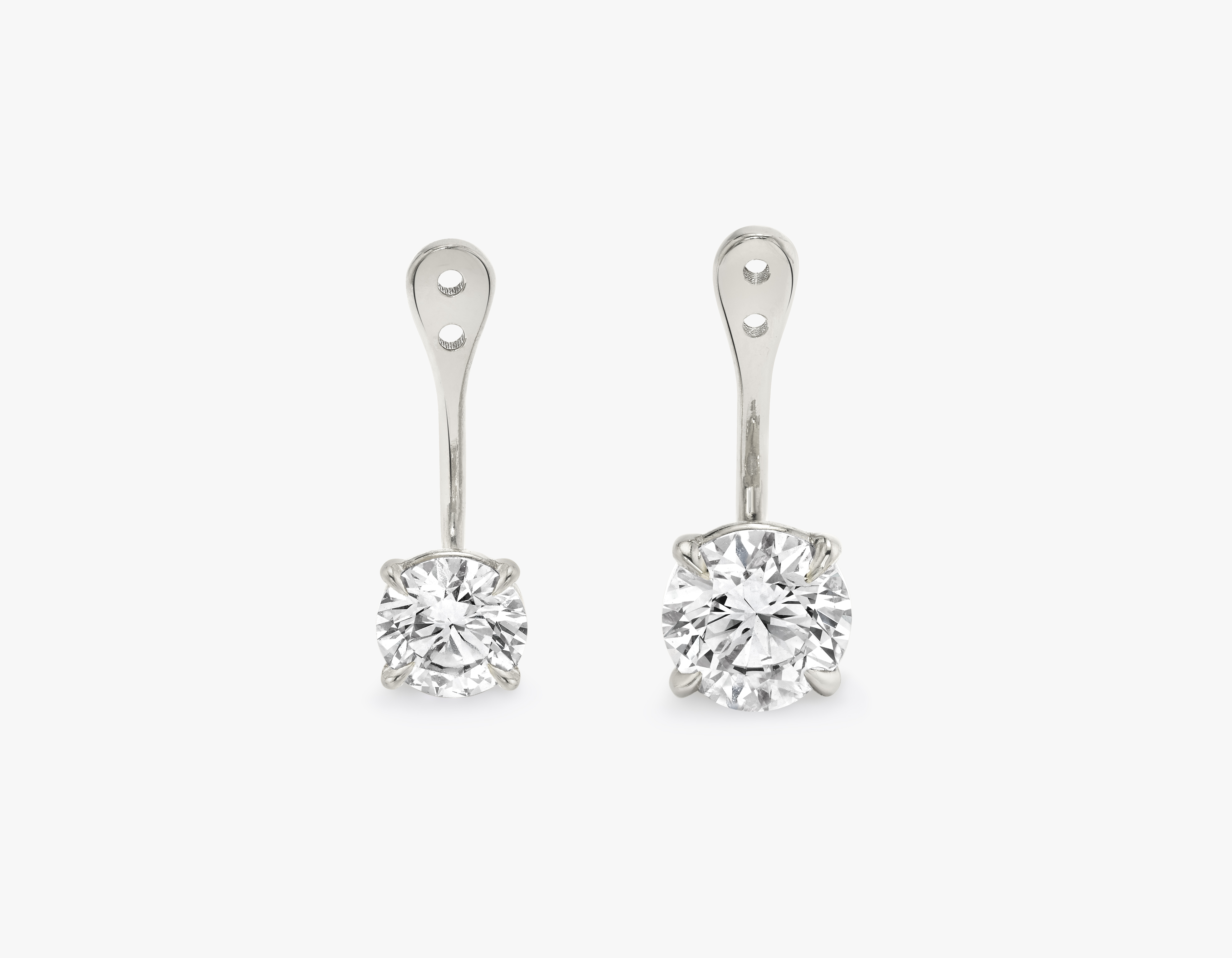 Diamond ear sales jacket earrings
